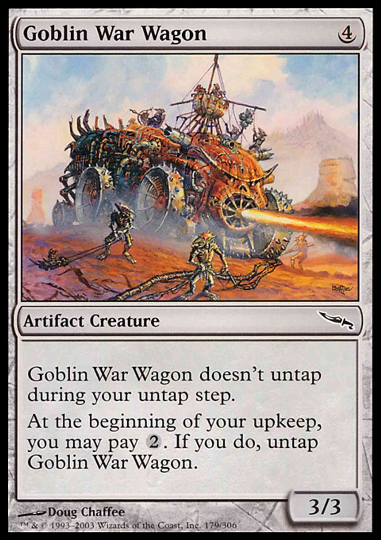 Goblin War Wagon magic card front