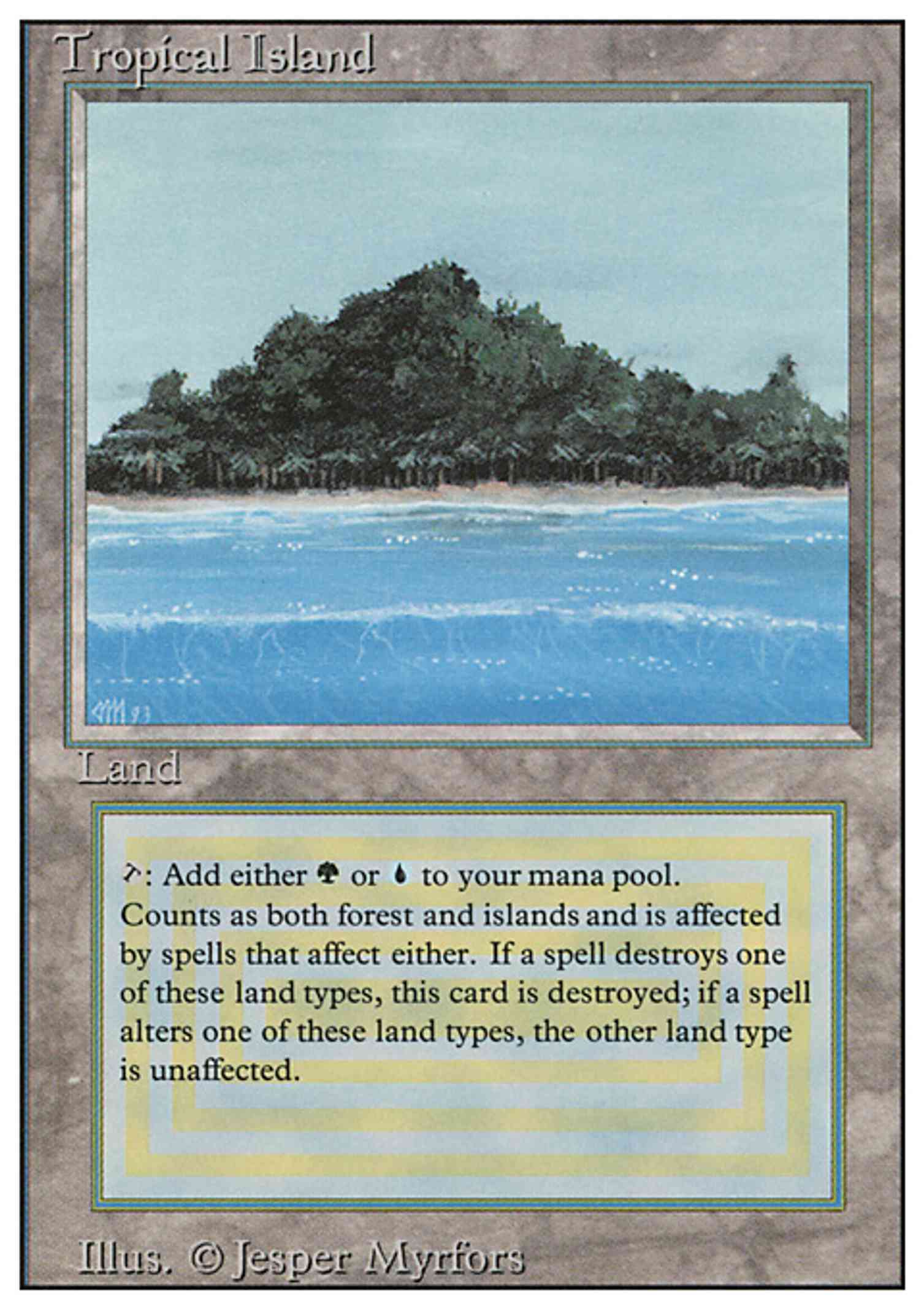 Tropical Island Price Revised Edition MTG