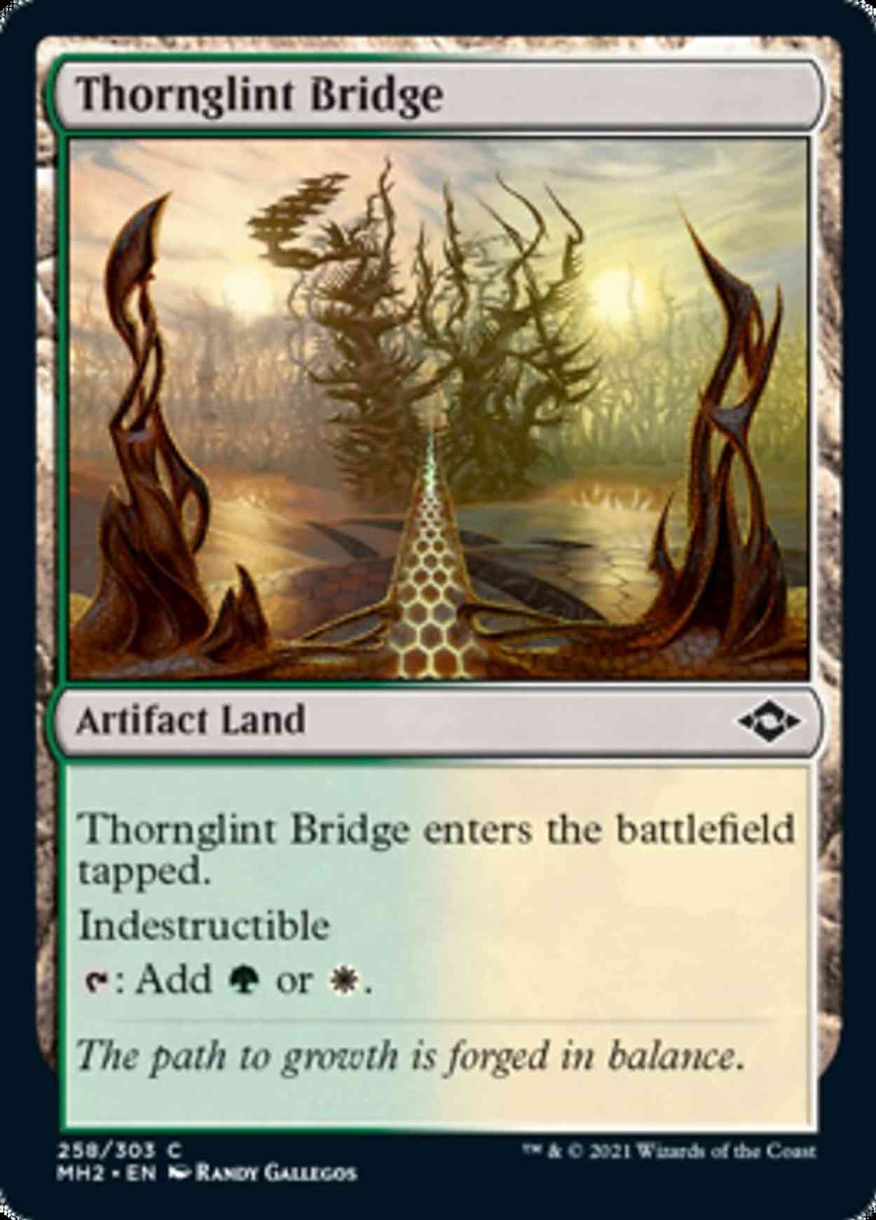 Thornglint Bridge magic card front