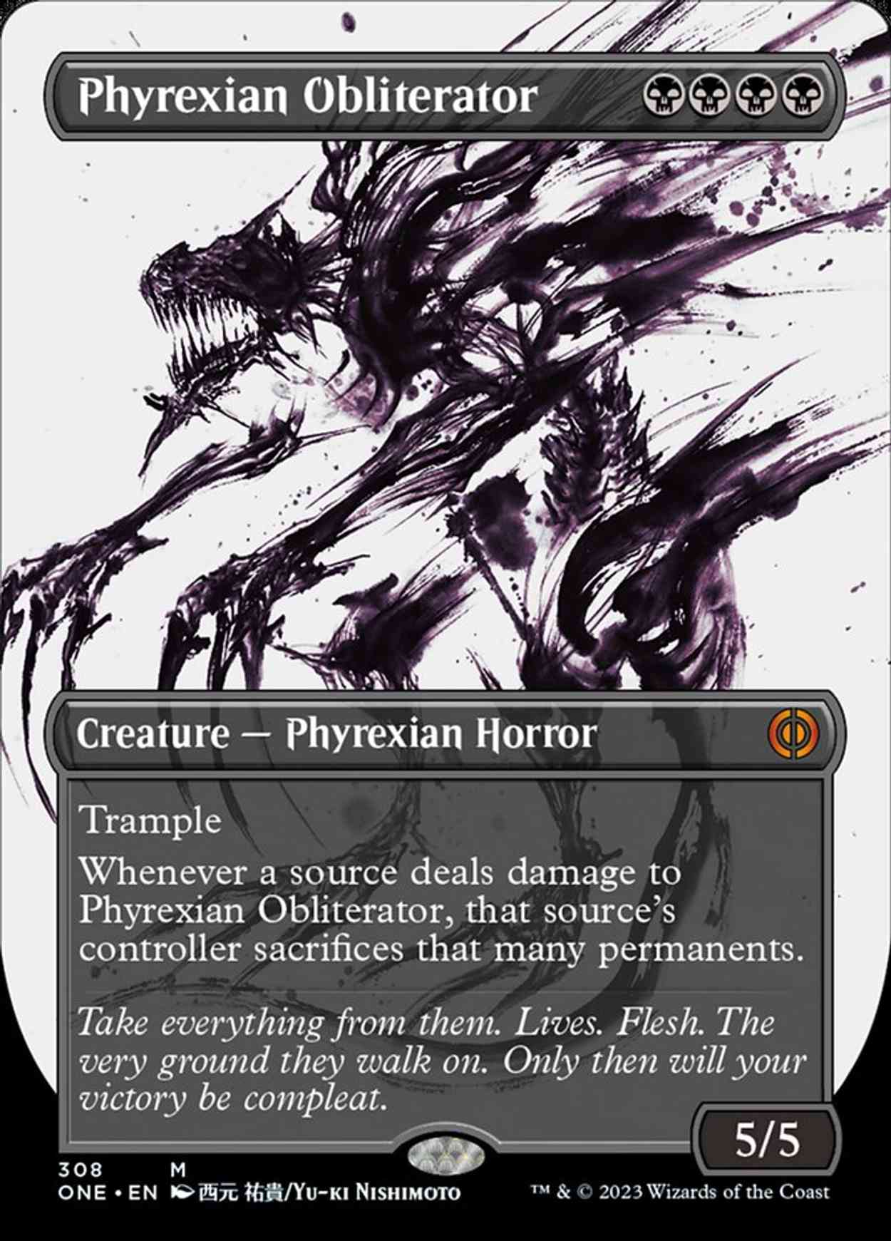 Phyrexian Obliterator (Showcase) magic card front