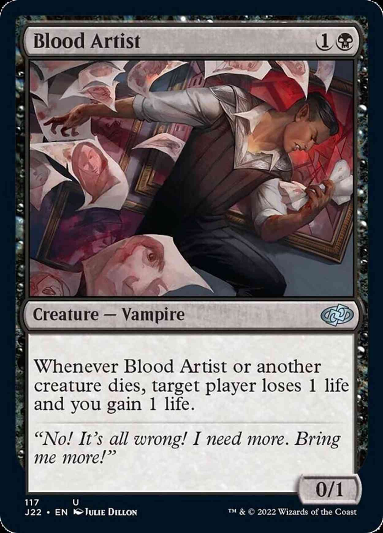 Blood Artist magic card front