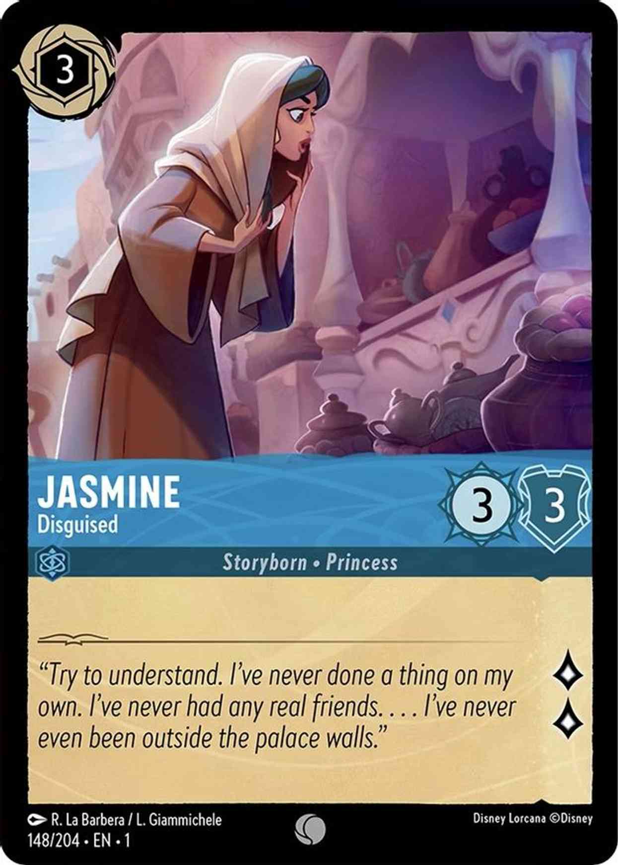 Jasmine - Disguised magic card front