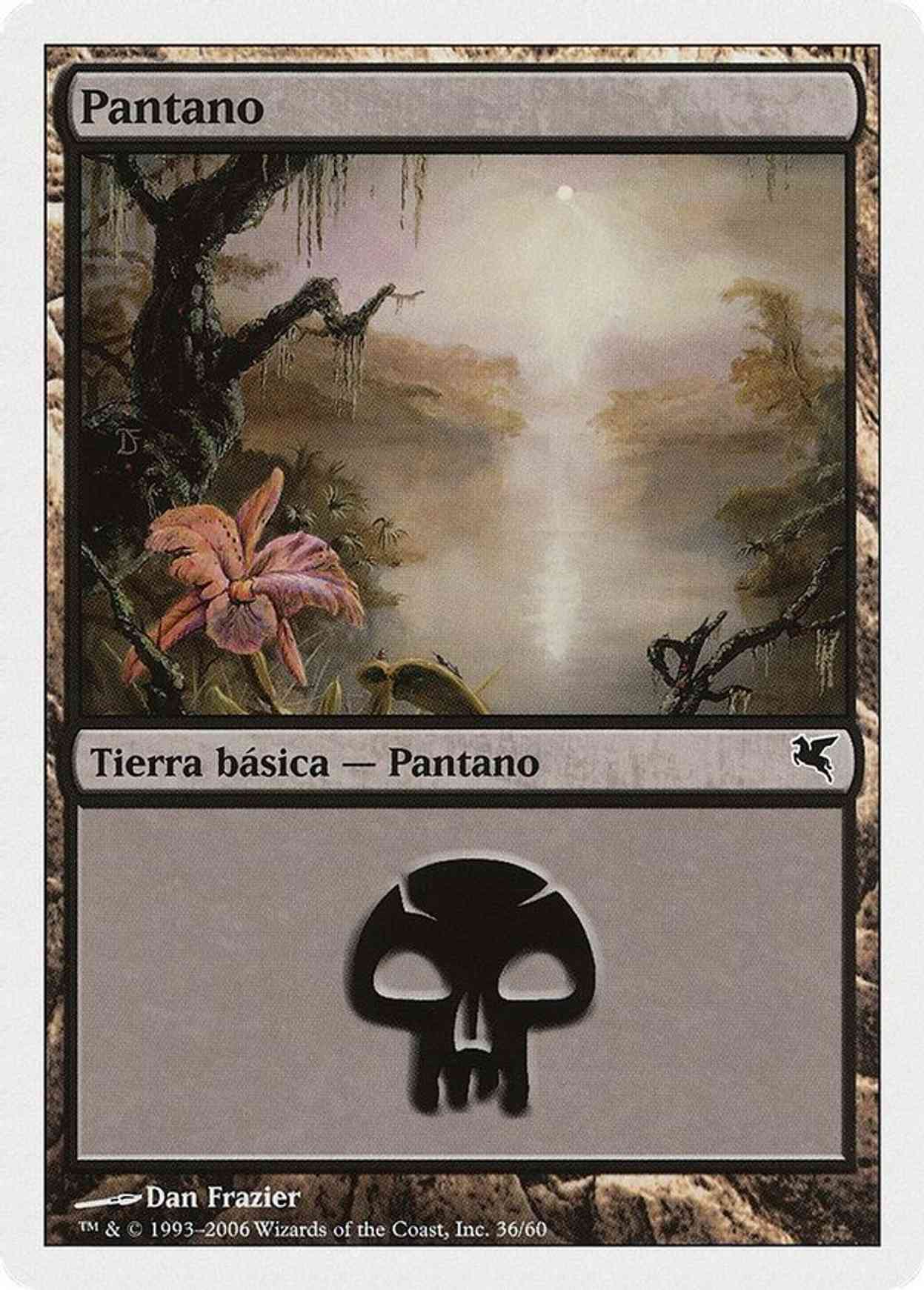 Swamp (Spanish) - "Pantano" (E36) magic card front