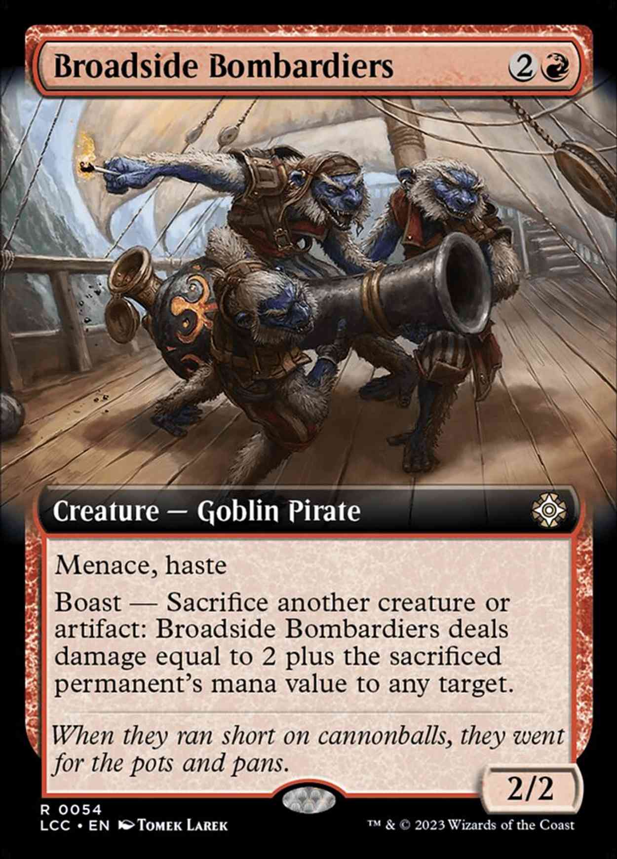 Broadside Bombardiers (Extended Art) magic card front