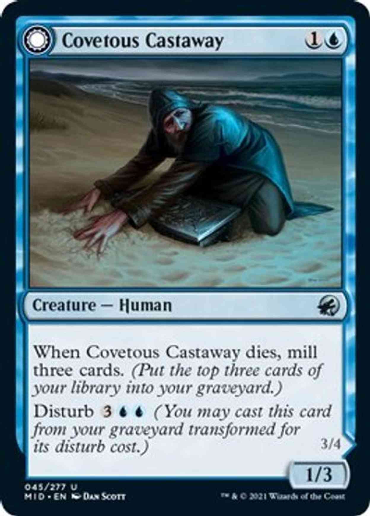 Covetous Castaway magic card front