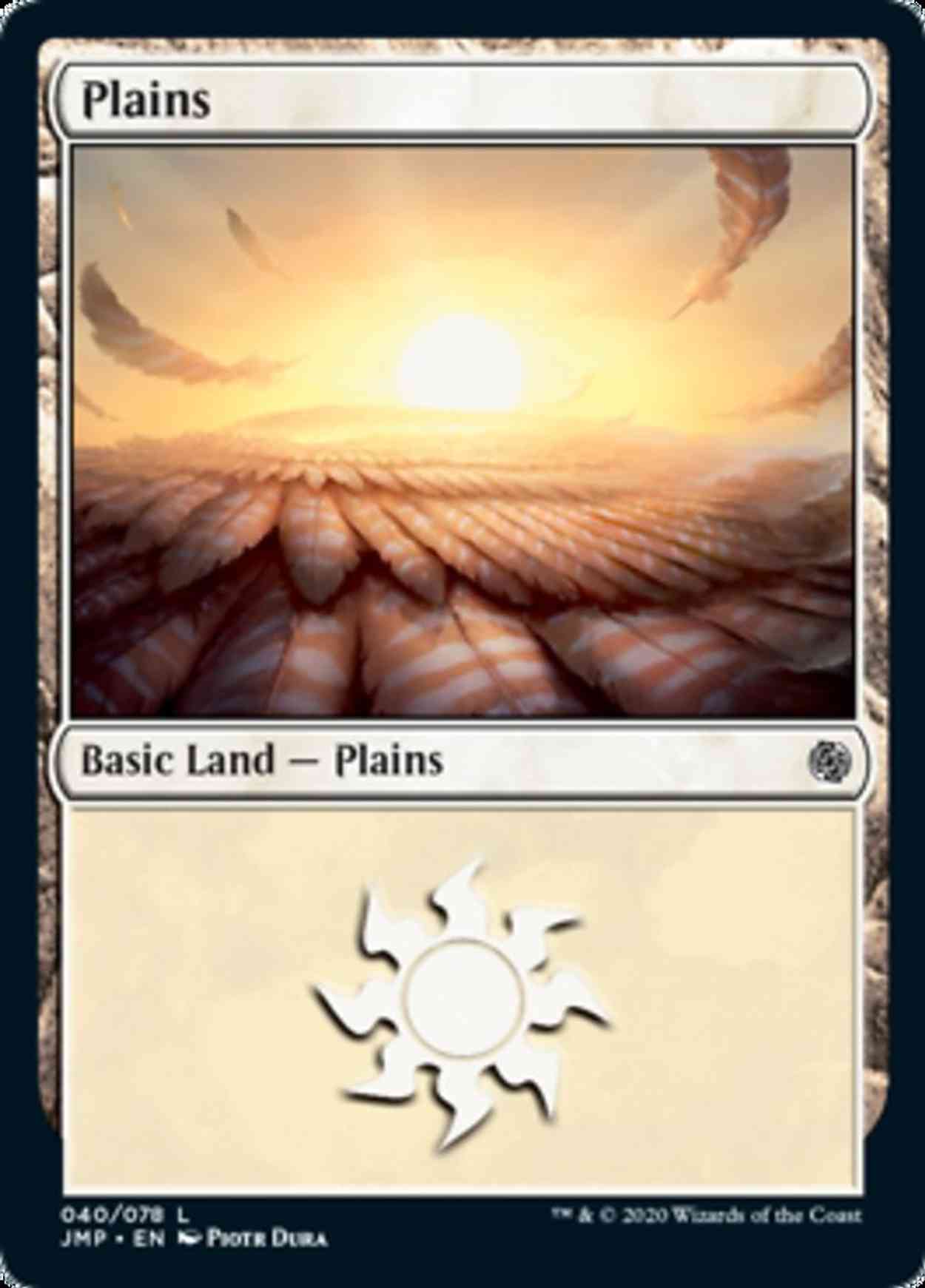 Plains (40) magic card front
