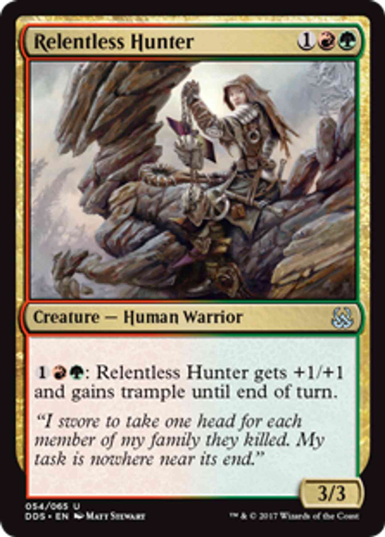 Relentless Hunter magic card front
