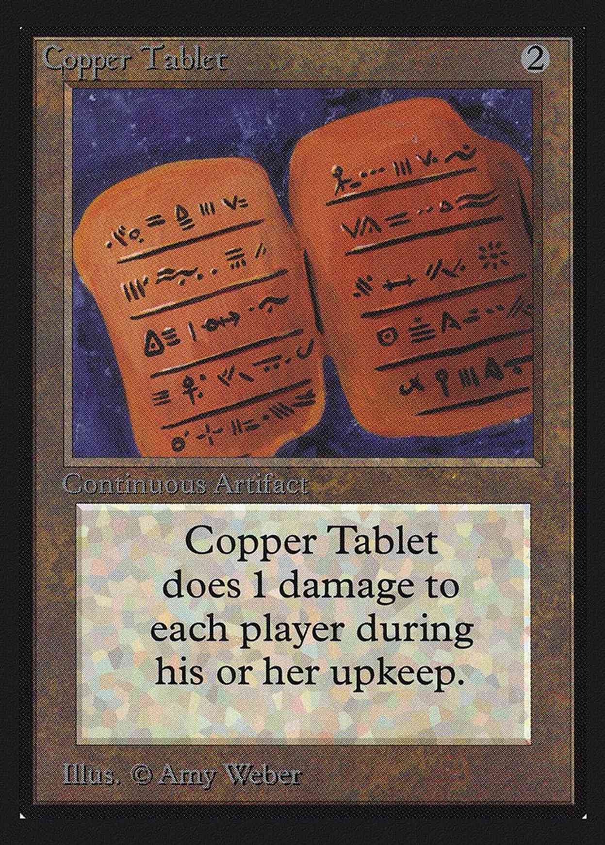 Copper Tablet (IE) magic card front