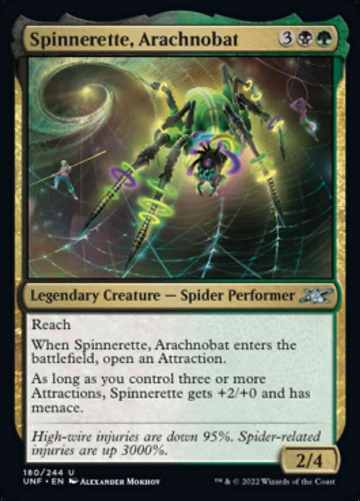 Spinnerette, Arachnobat magic card front