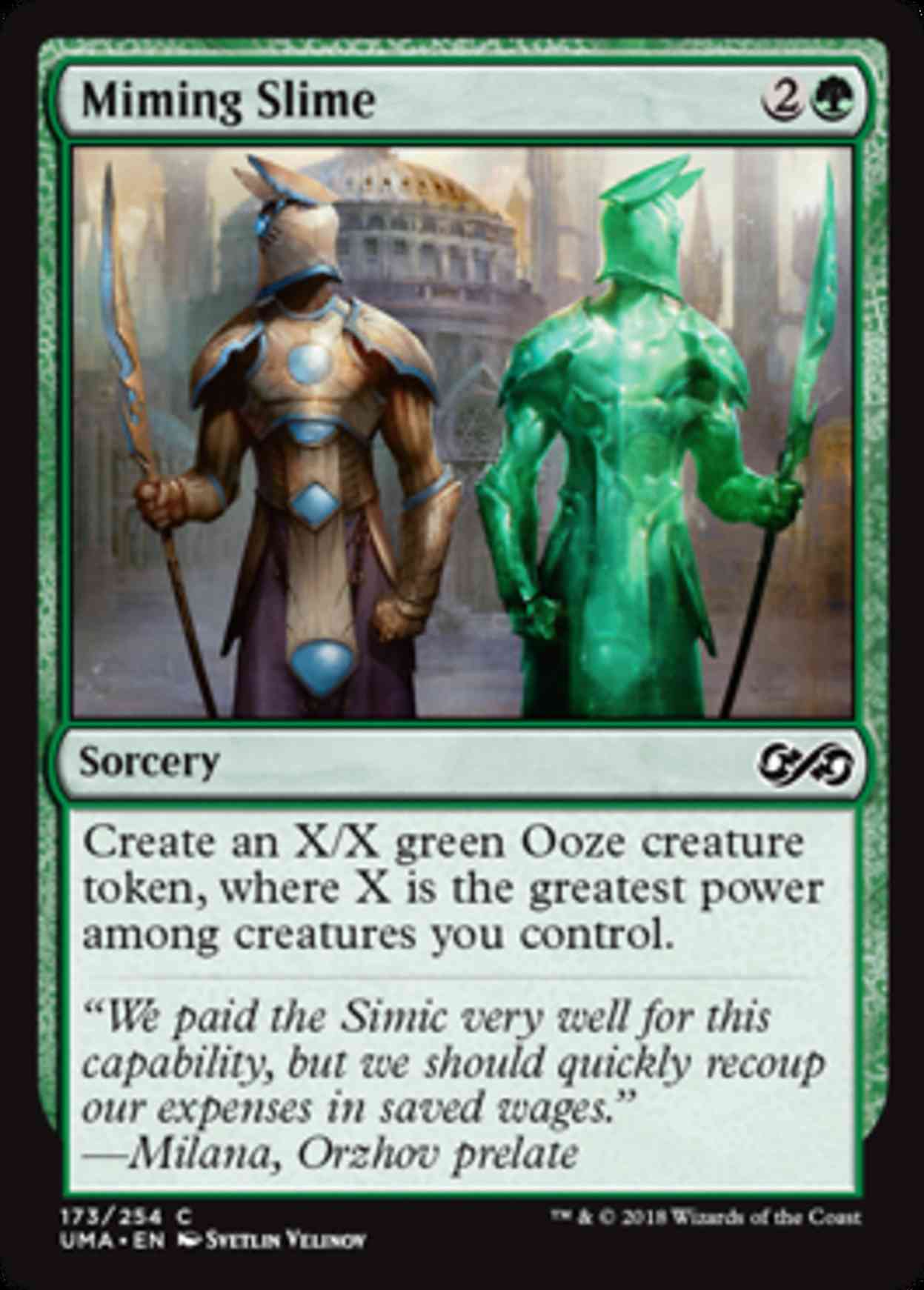 Miming Slime magic card front