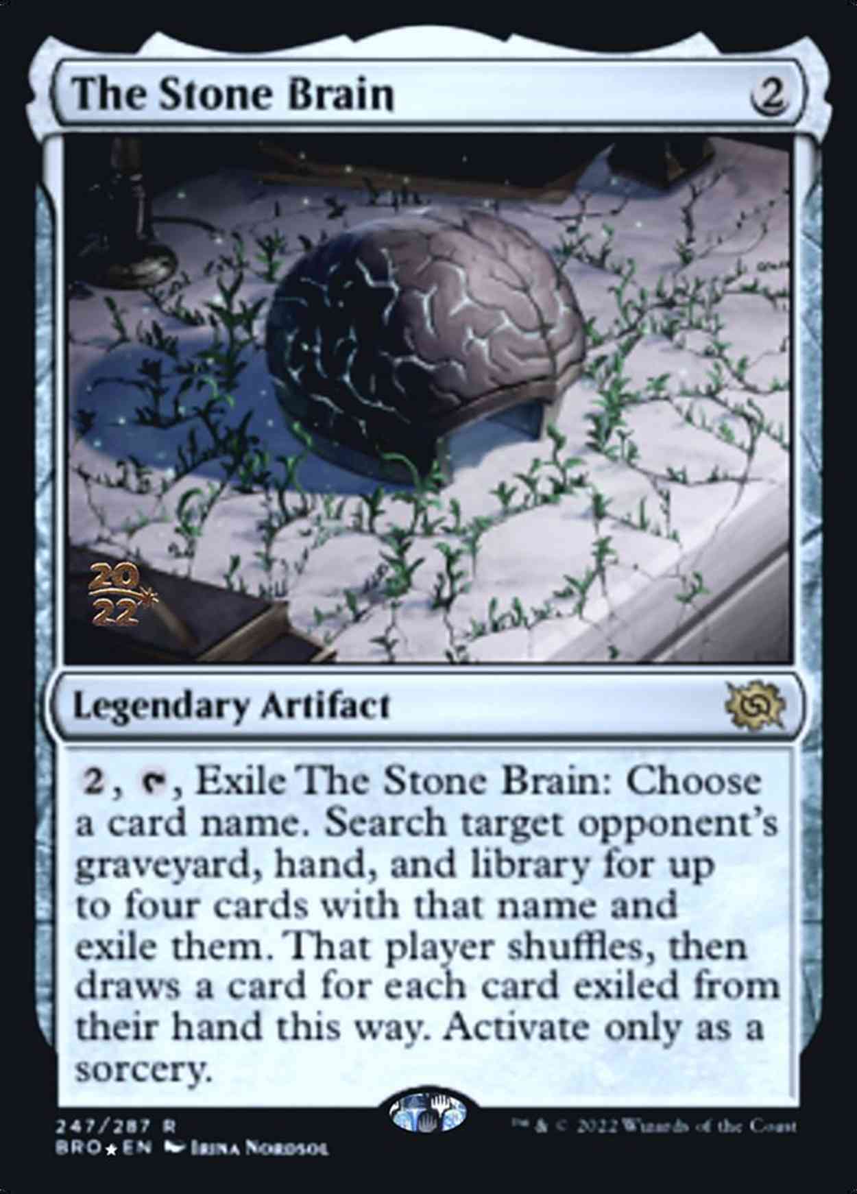 The Stone Brain magic card front
