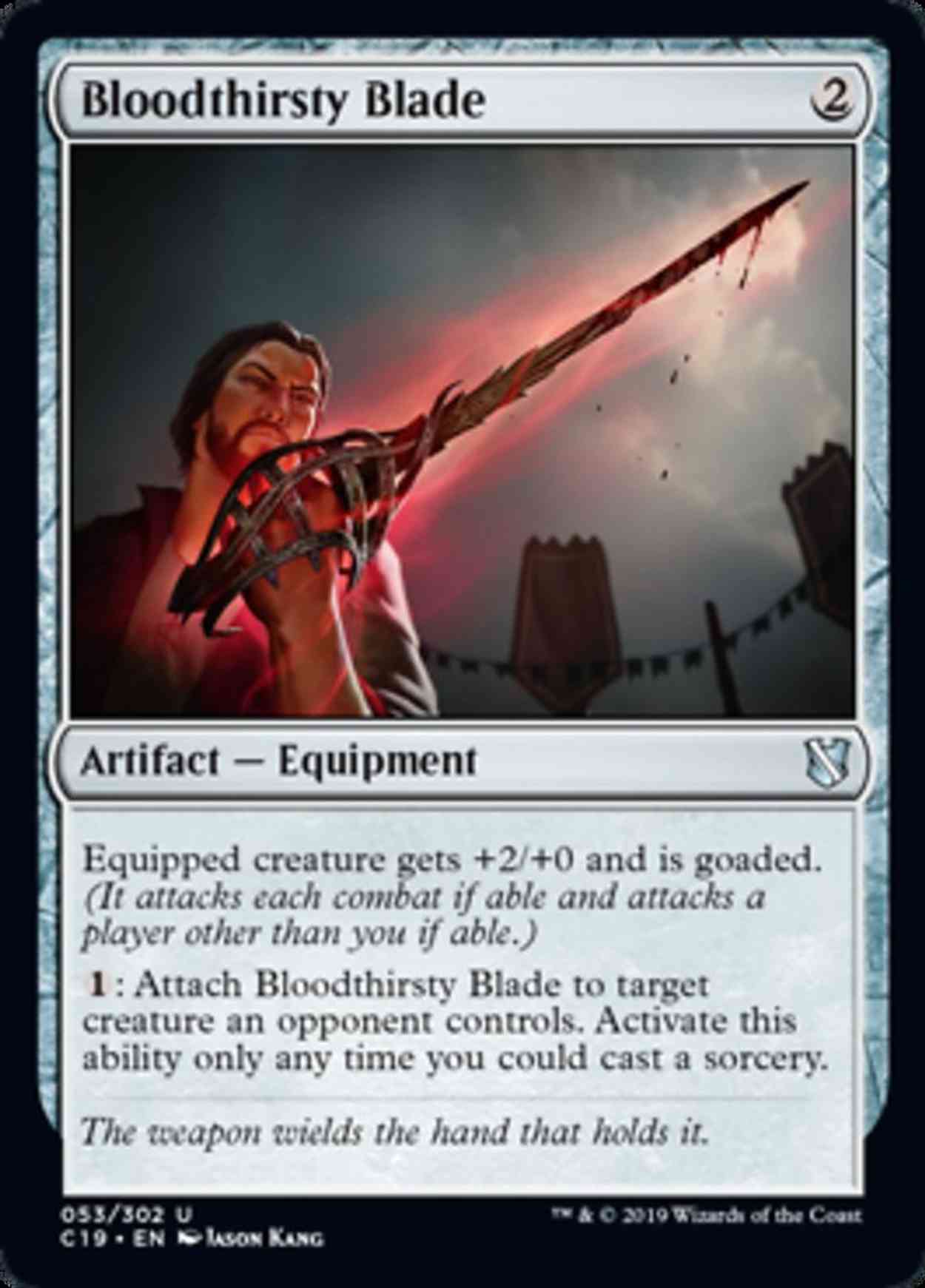 Bloodthirsty Blade magic card front