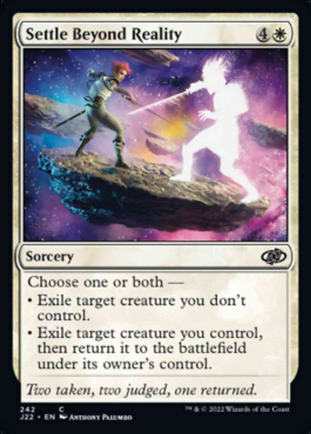 Settle Beyond Reality magic card front