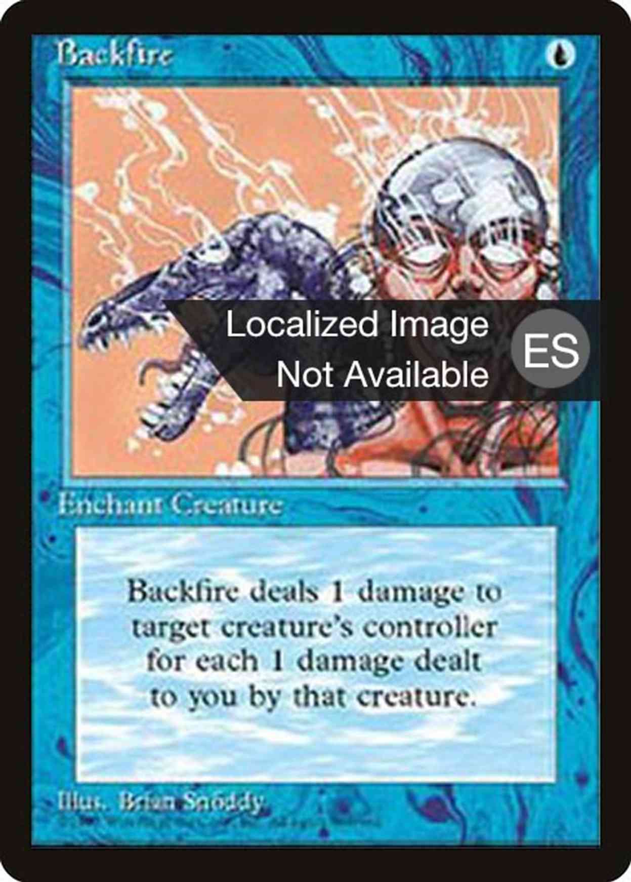 Backfire magic card front