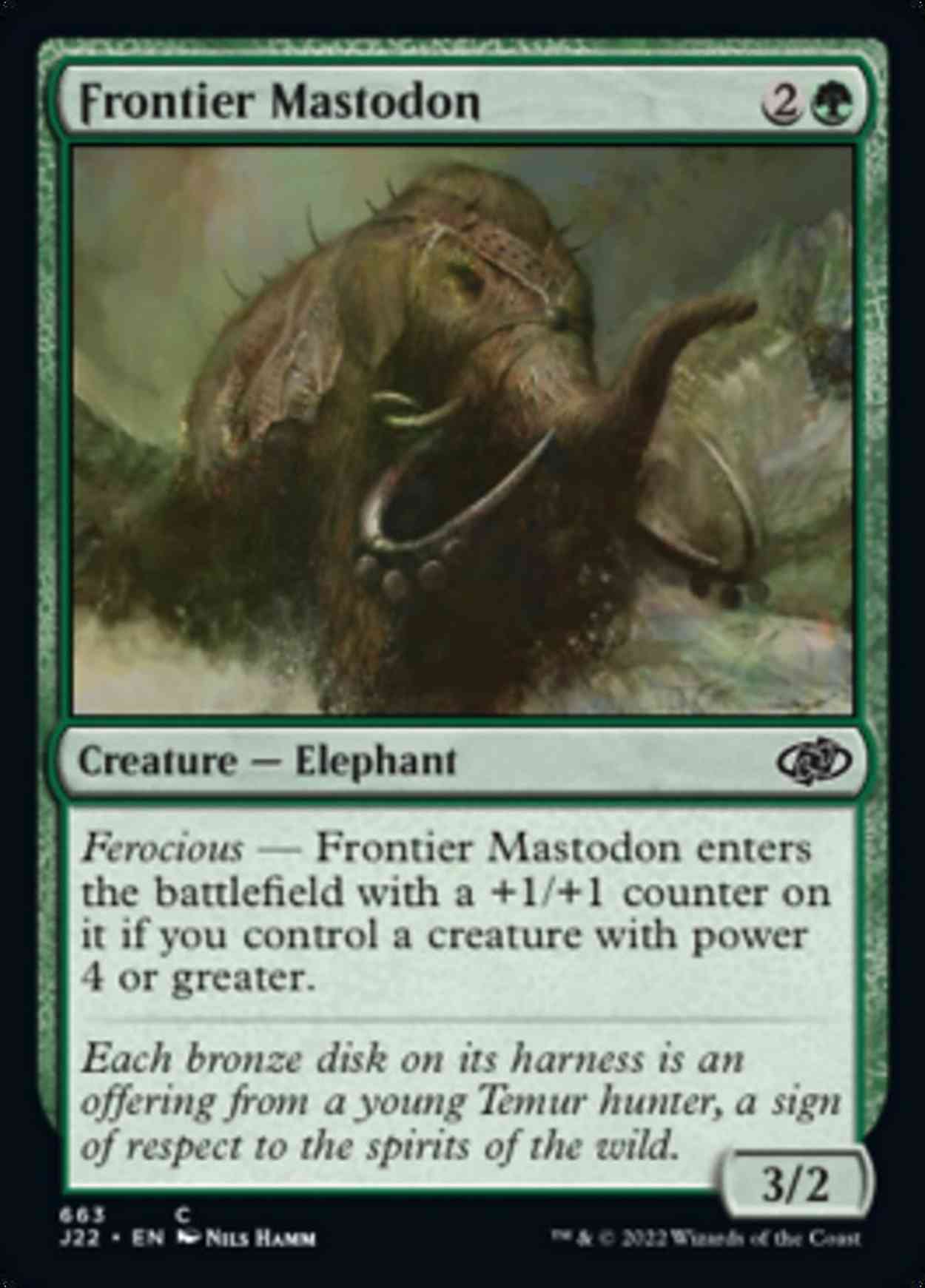 Frontier Mastodon magic card front