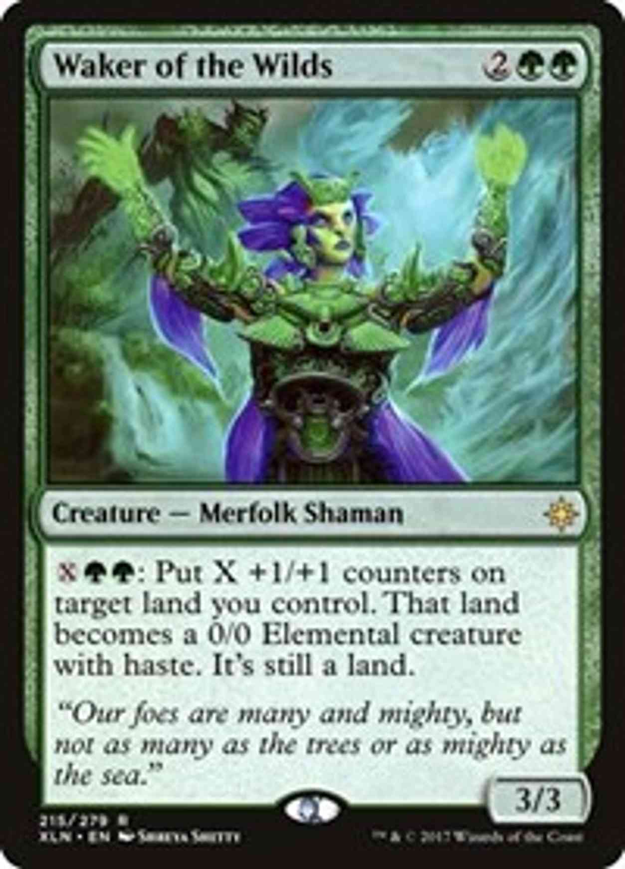 Waker of the Wilds magic card front