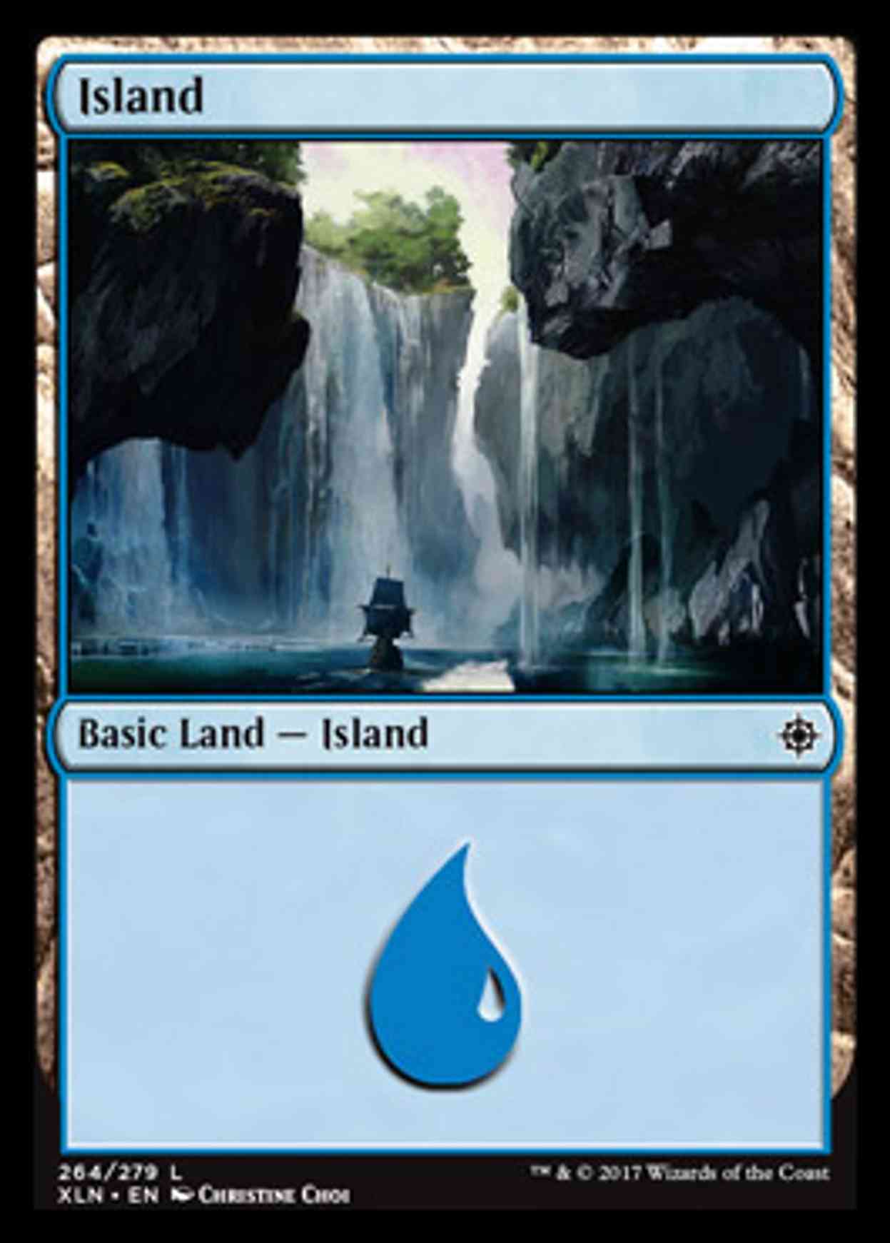Island (264) magic card front