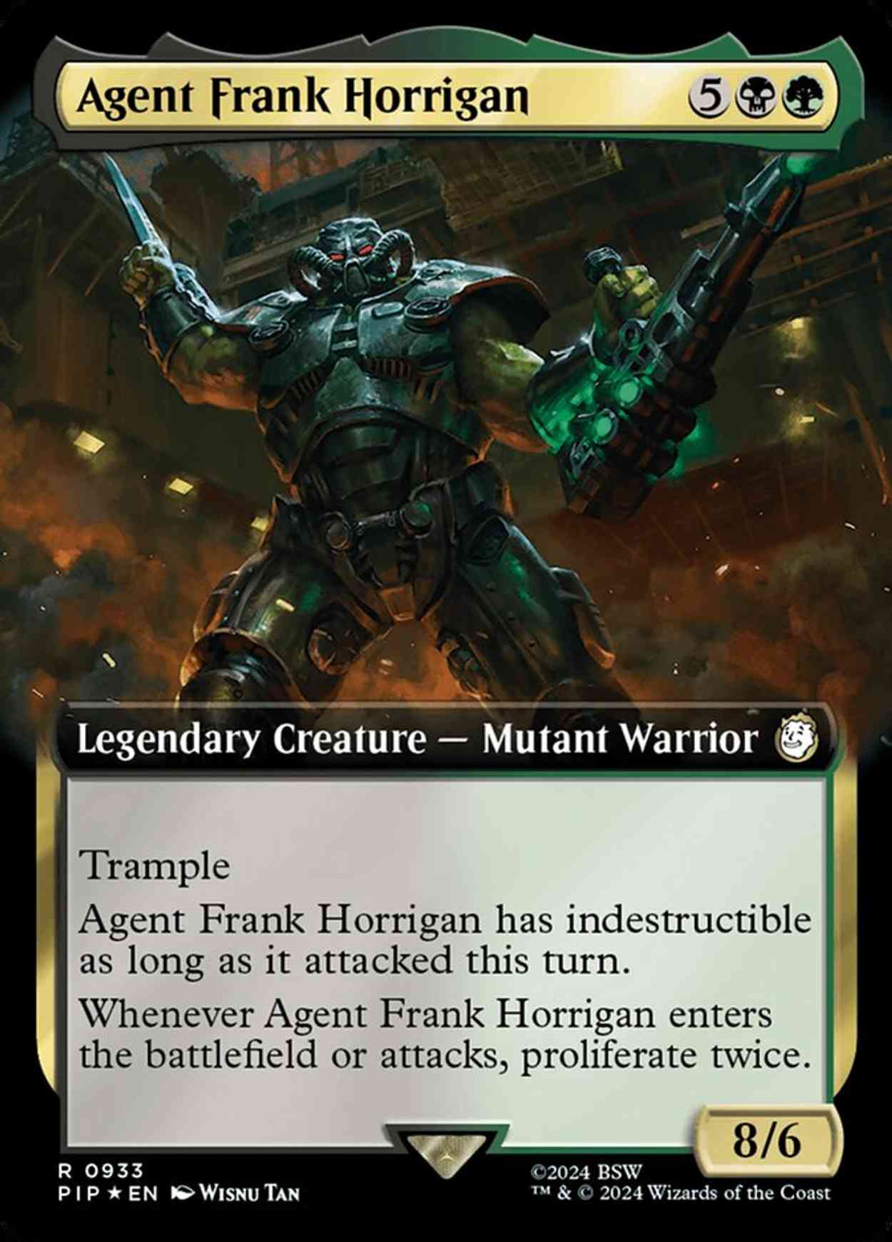 Agent Frank Horrigan (Extended Art) (Surge Foil) magic card front