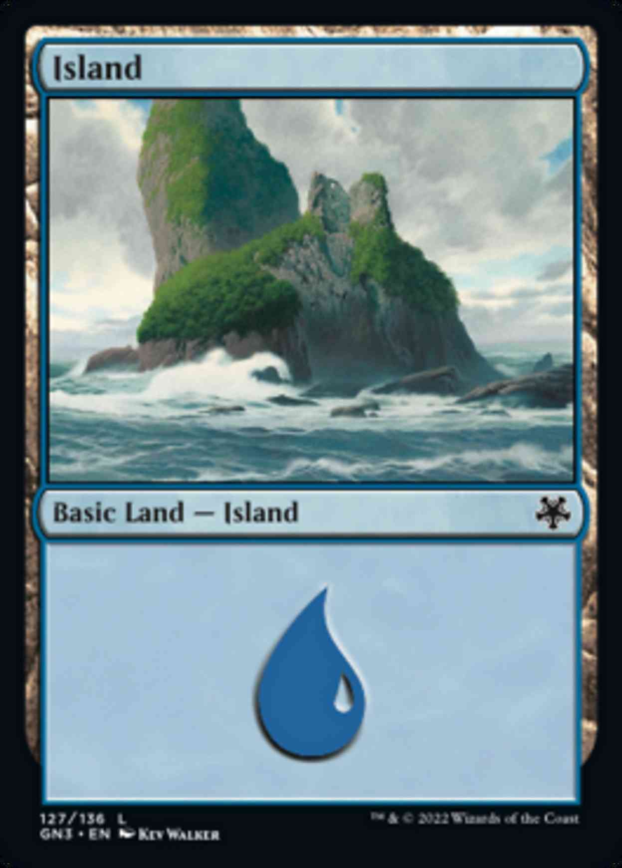 Island (127) magic card front