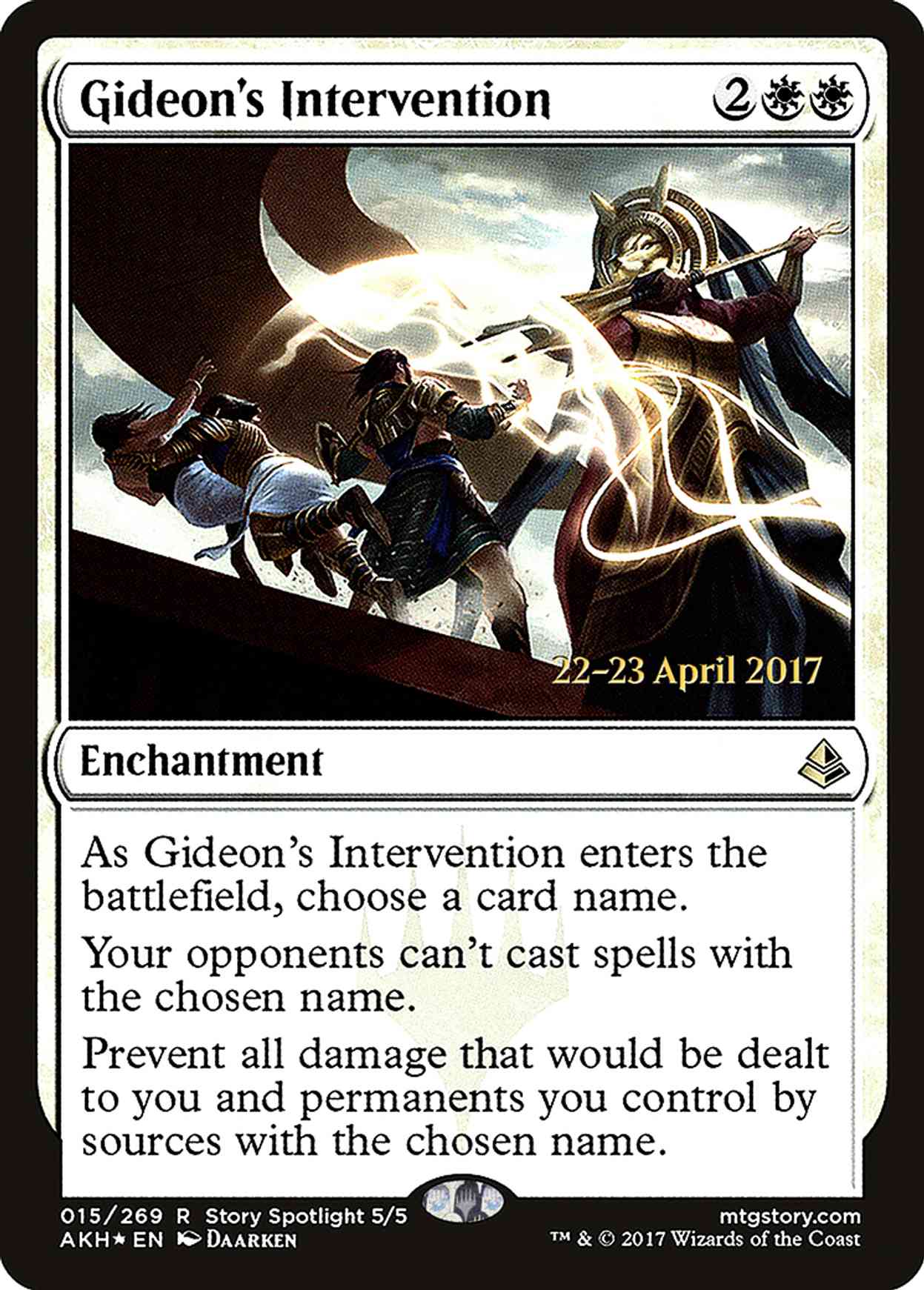 Gideon's Intervention magic card front
