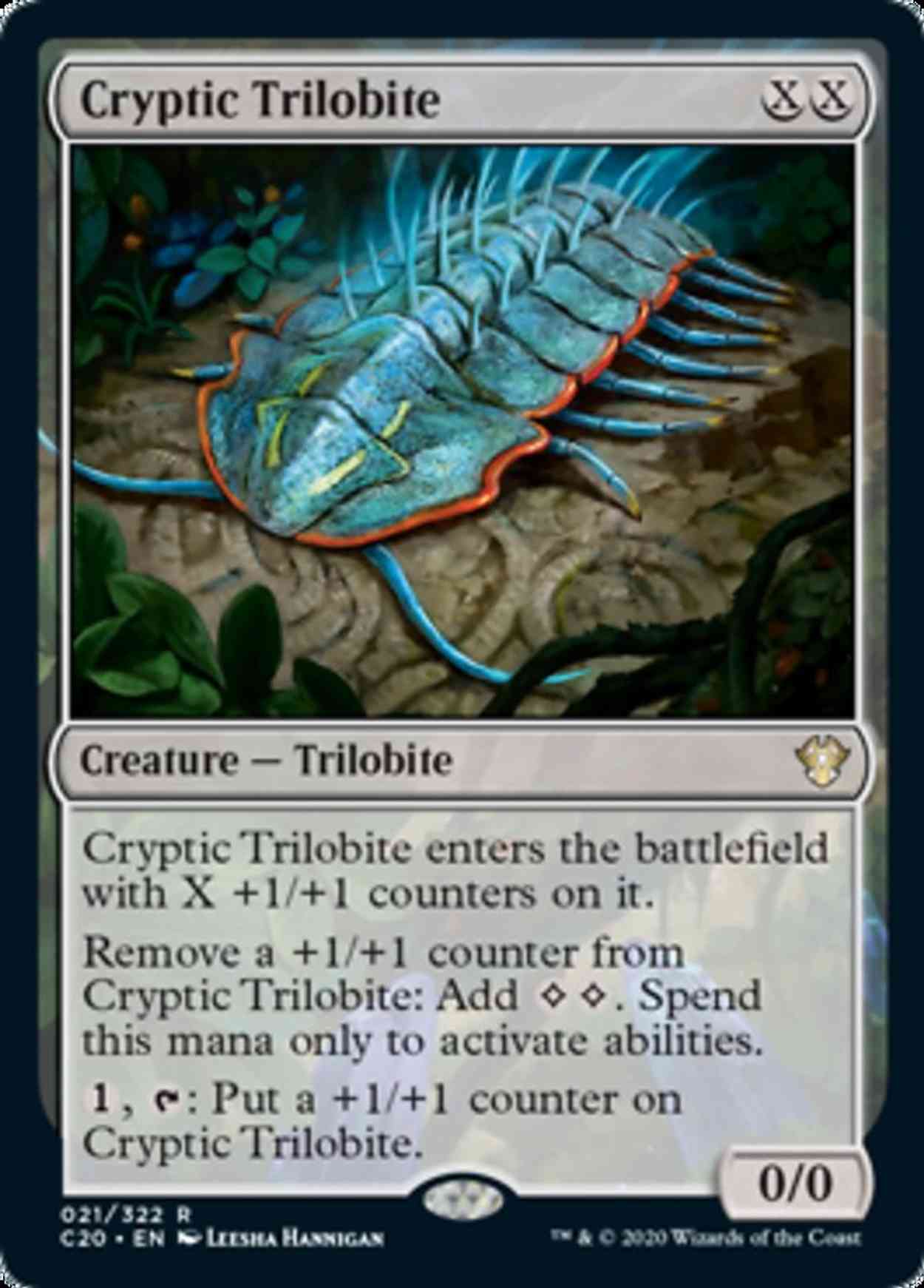 Cryptic Trilobite magic card front