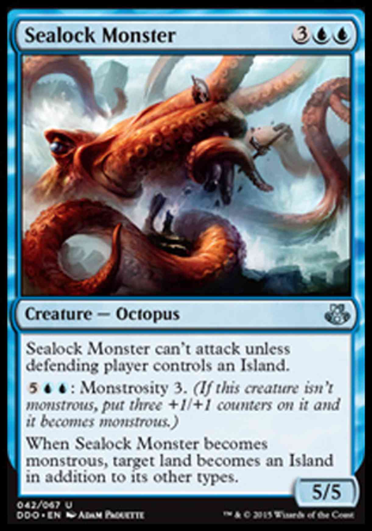 Sealock Monster magic card front