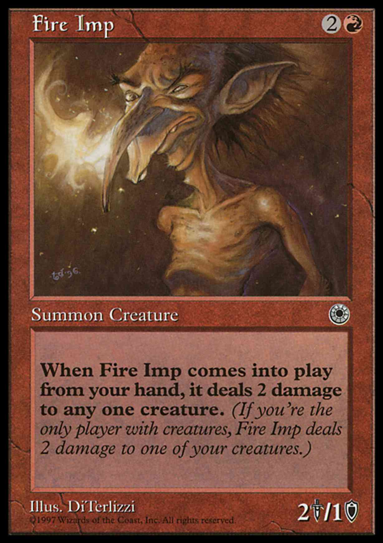 Fire Imp magic card front