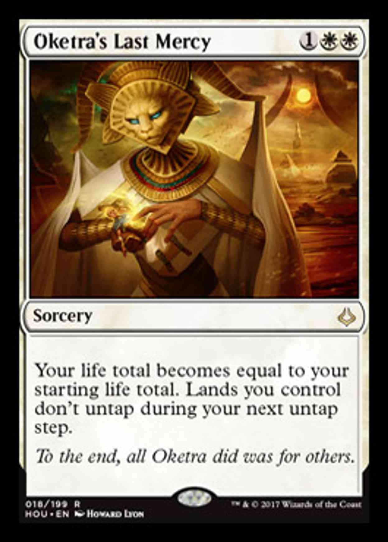 Oketra's Last Mercy magic card front