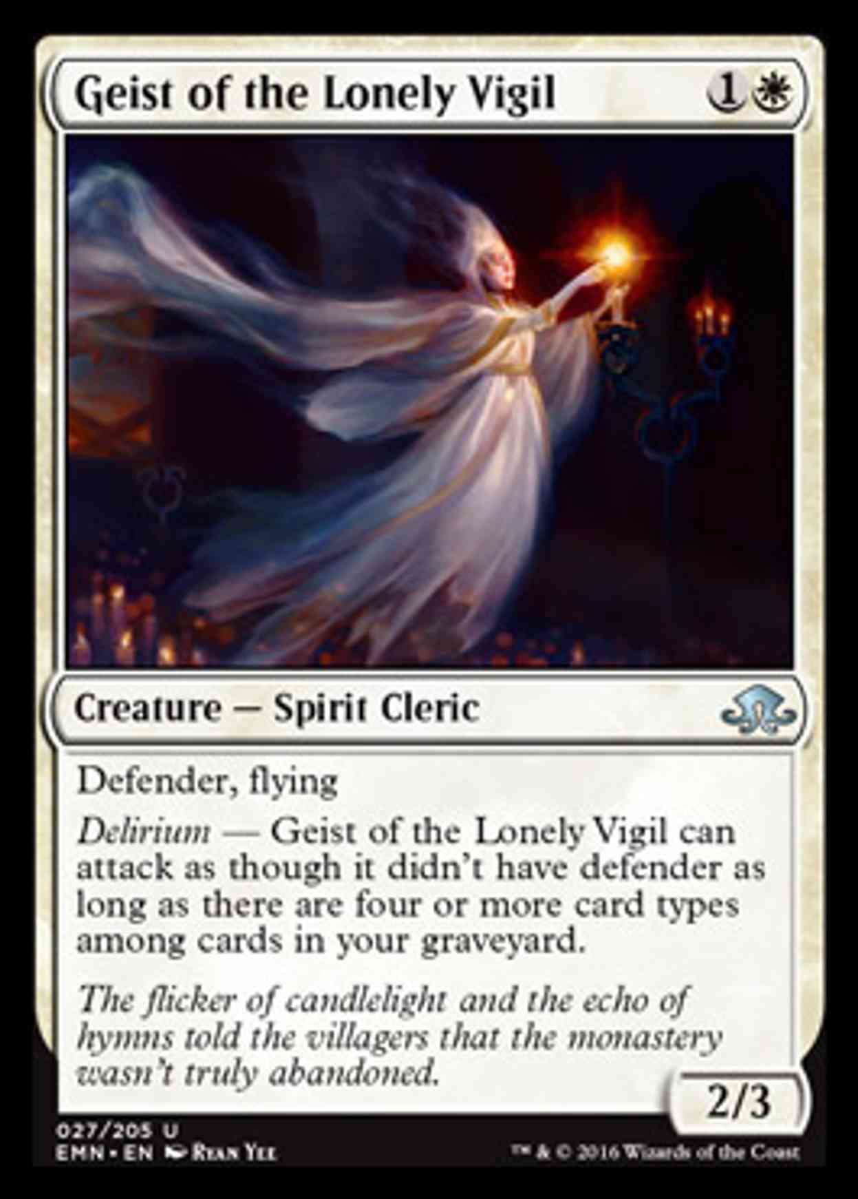 Geist of the Lonely Vigil magic card front