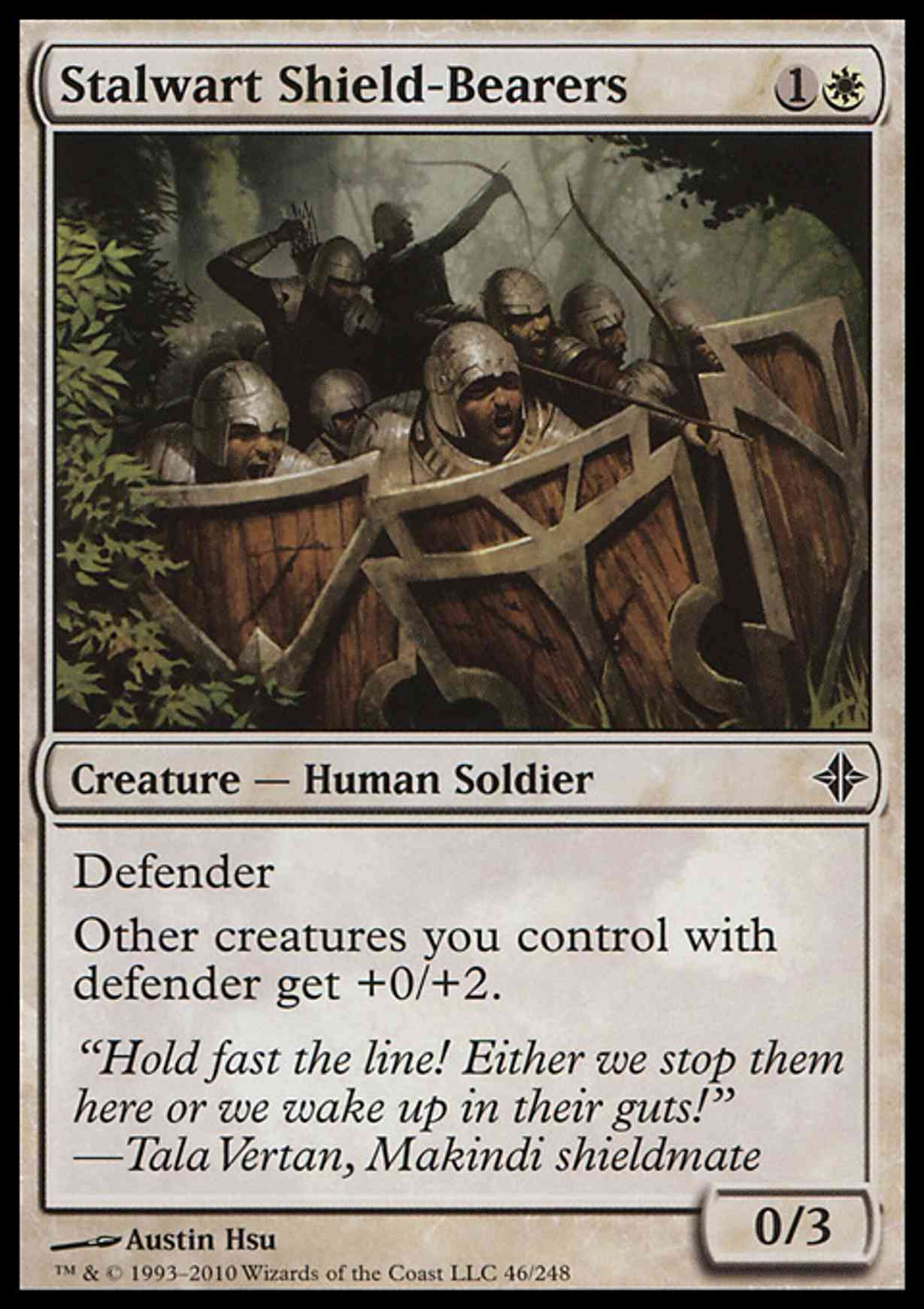 Stalwart Shield-Bearers magic card front
