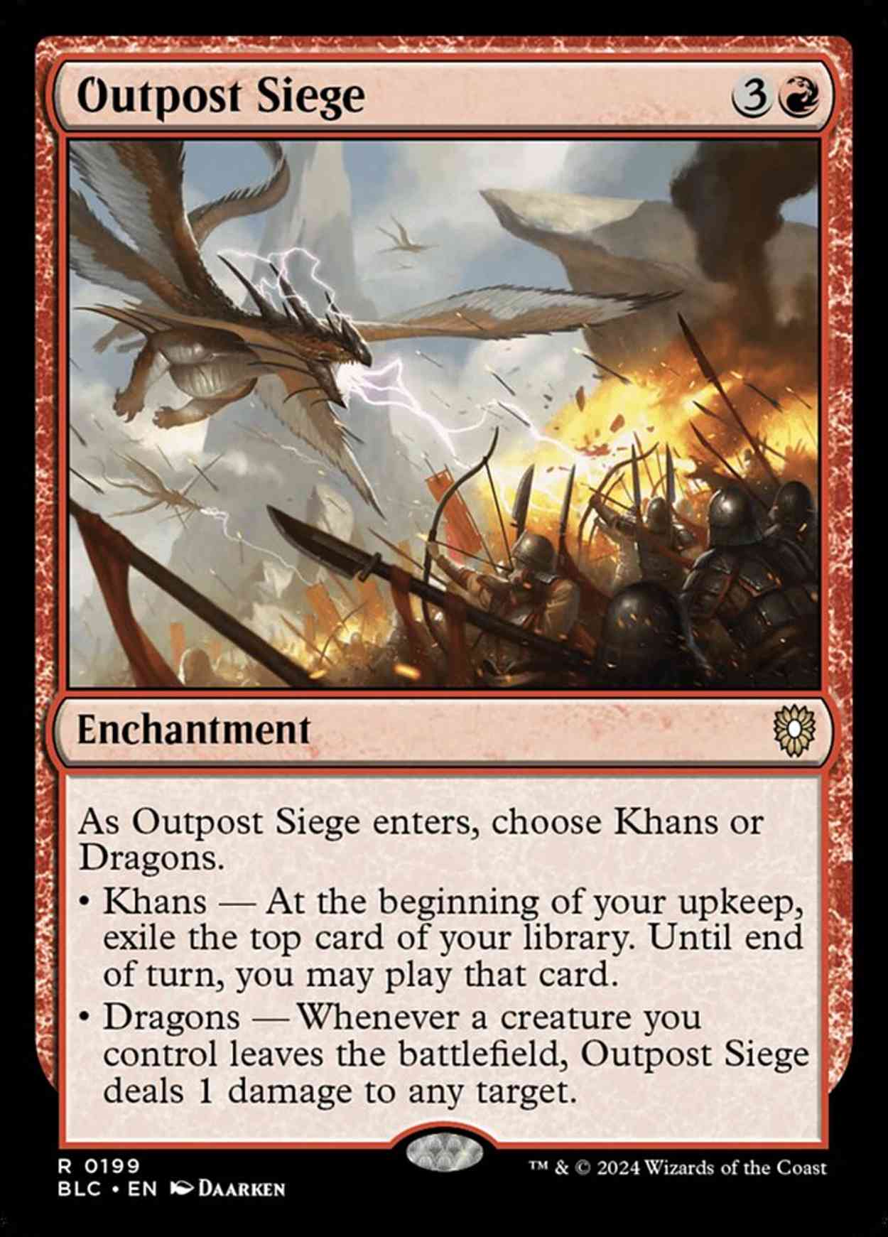 Outpost Siege magic card front