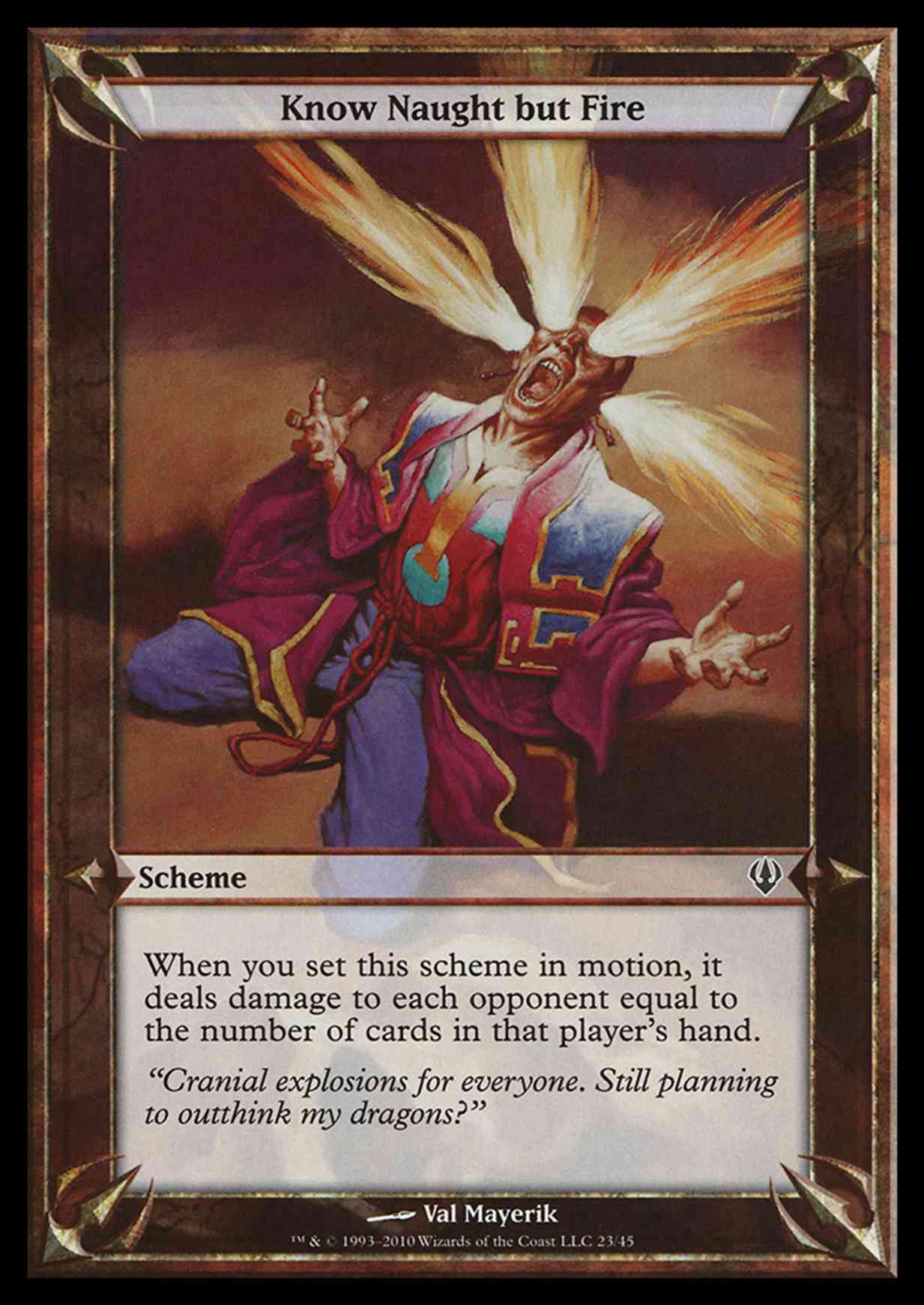 Know Naught but Fire (Archenemy) magic card front