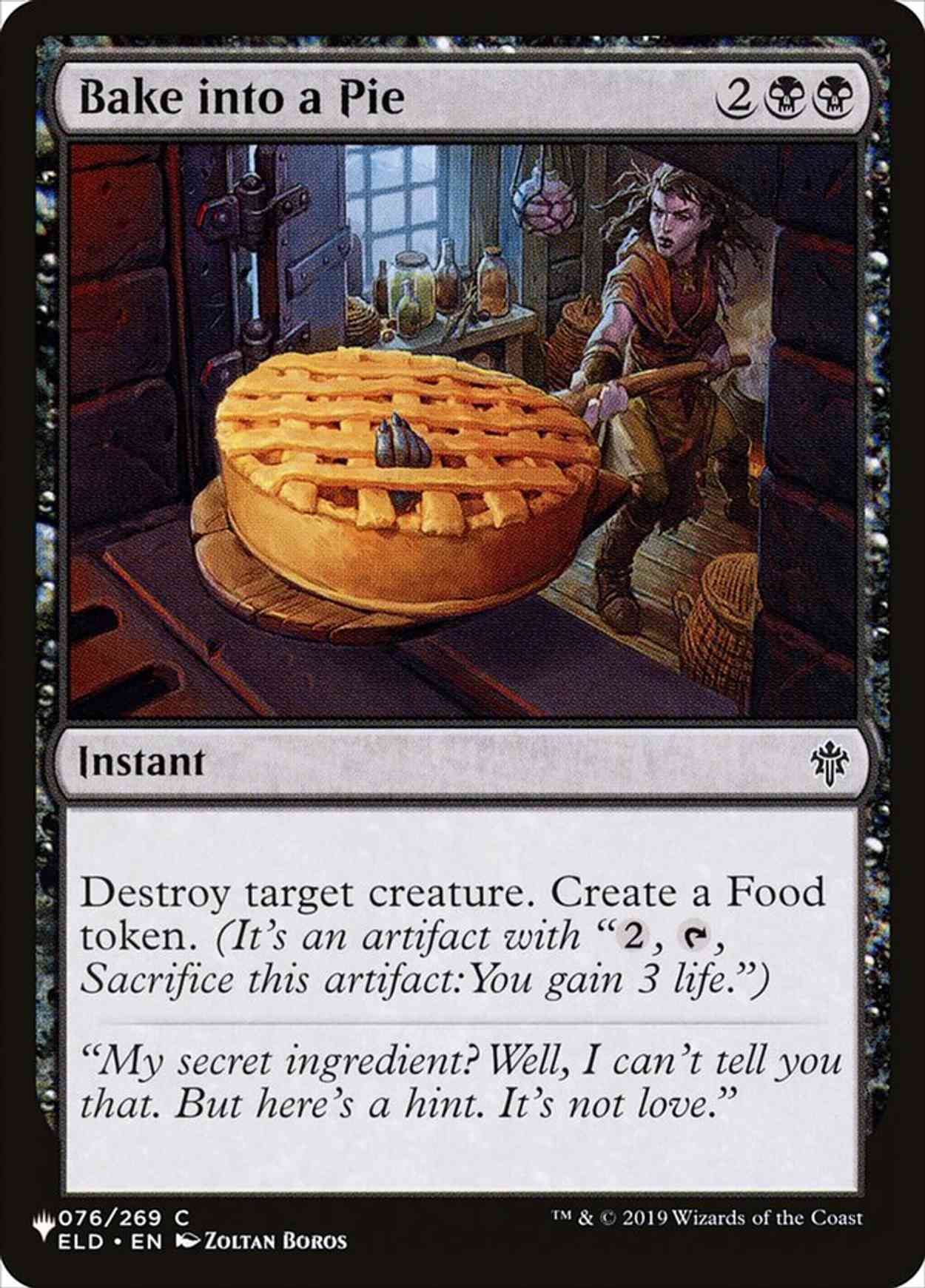 Bake into a Pie magic card front