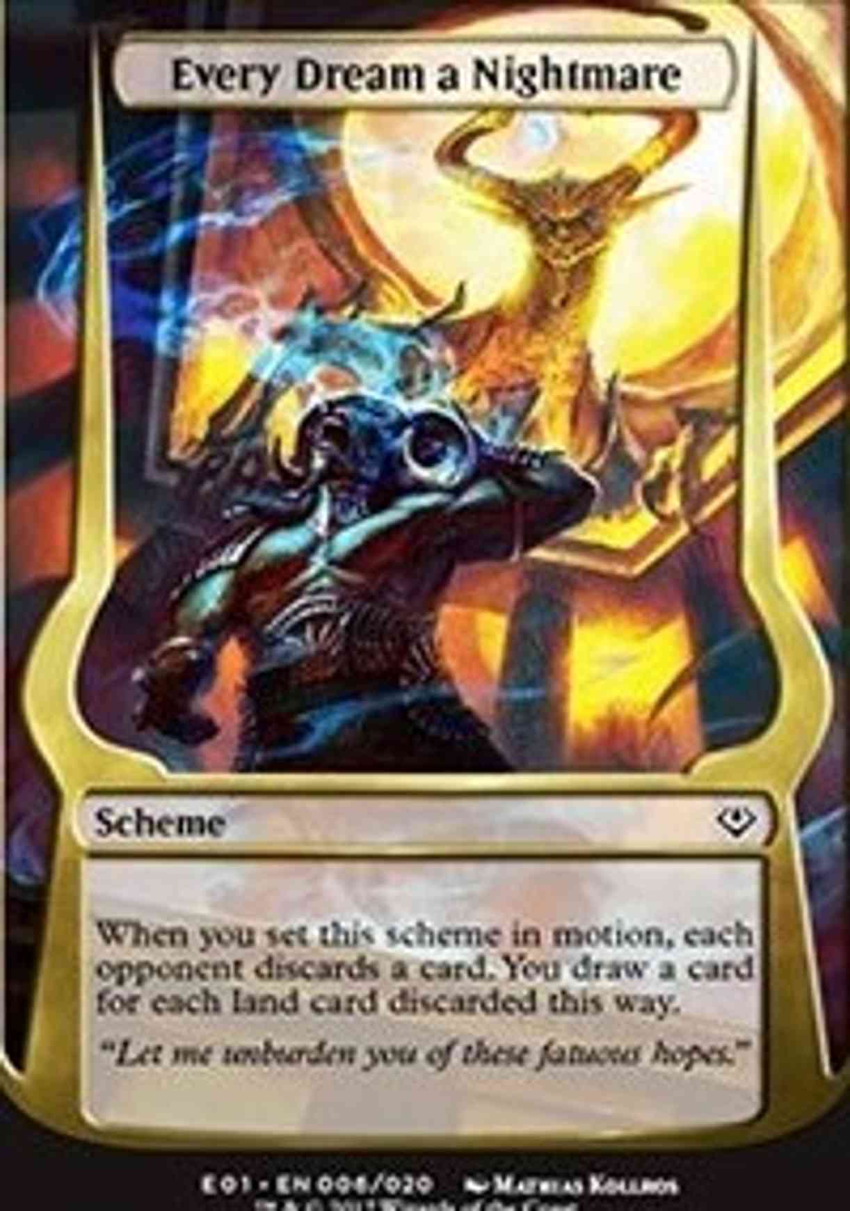 Every Dream a Nightmare (Archenemy: Nicol Bolas) magic card front