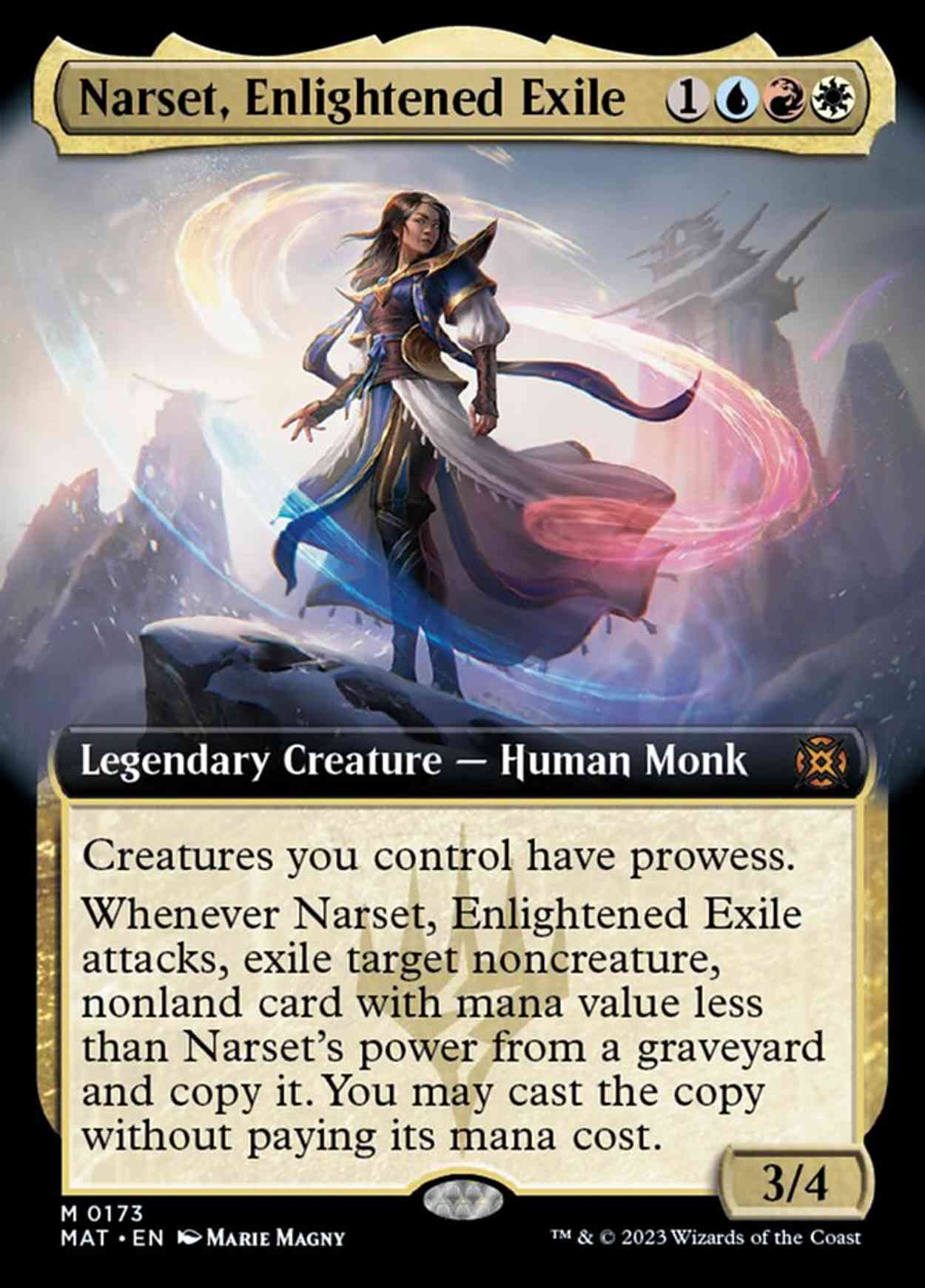 Narset, Enlightened Exile (Extended Art) magic card front
