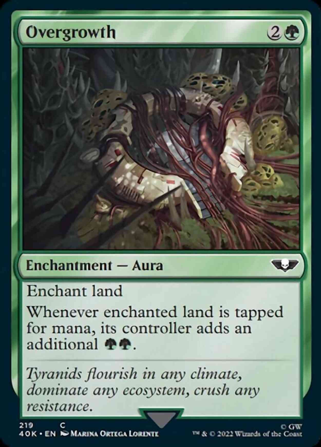 Overgrowth magic card front