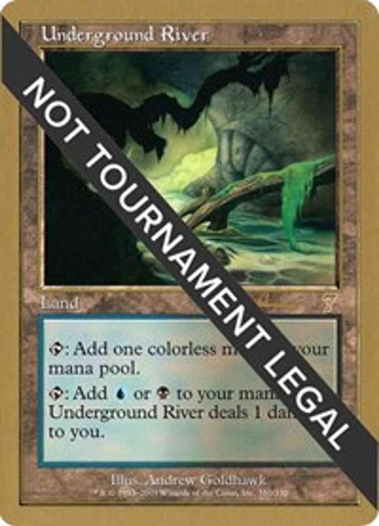 Underground River - 2001 Antoine Ruel (7ED) magic card front