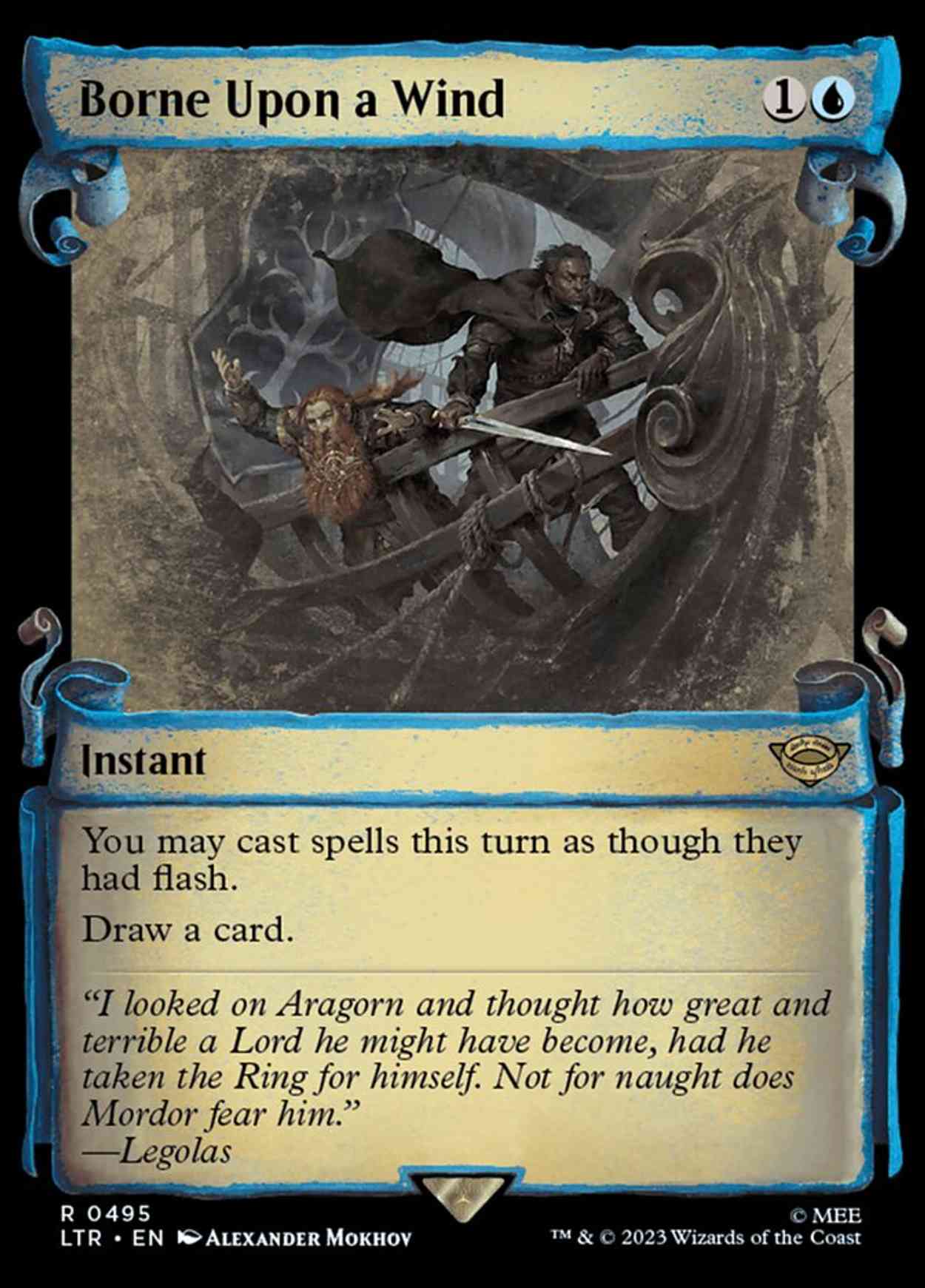 Borne Upon a Wind (Showcase Scrolls) magic card front