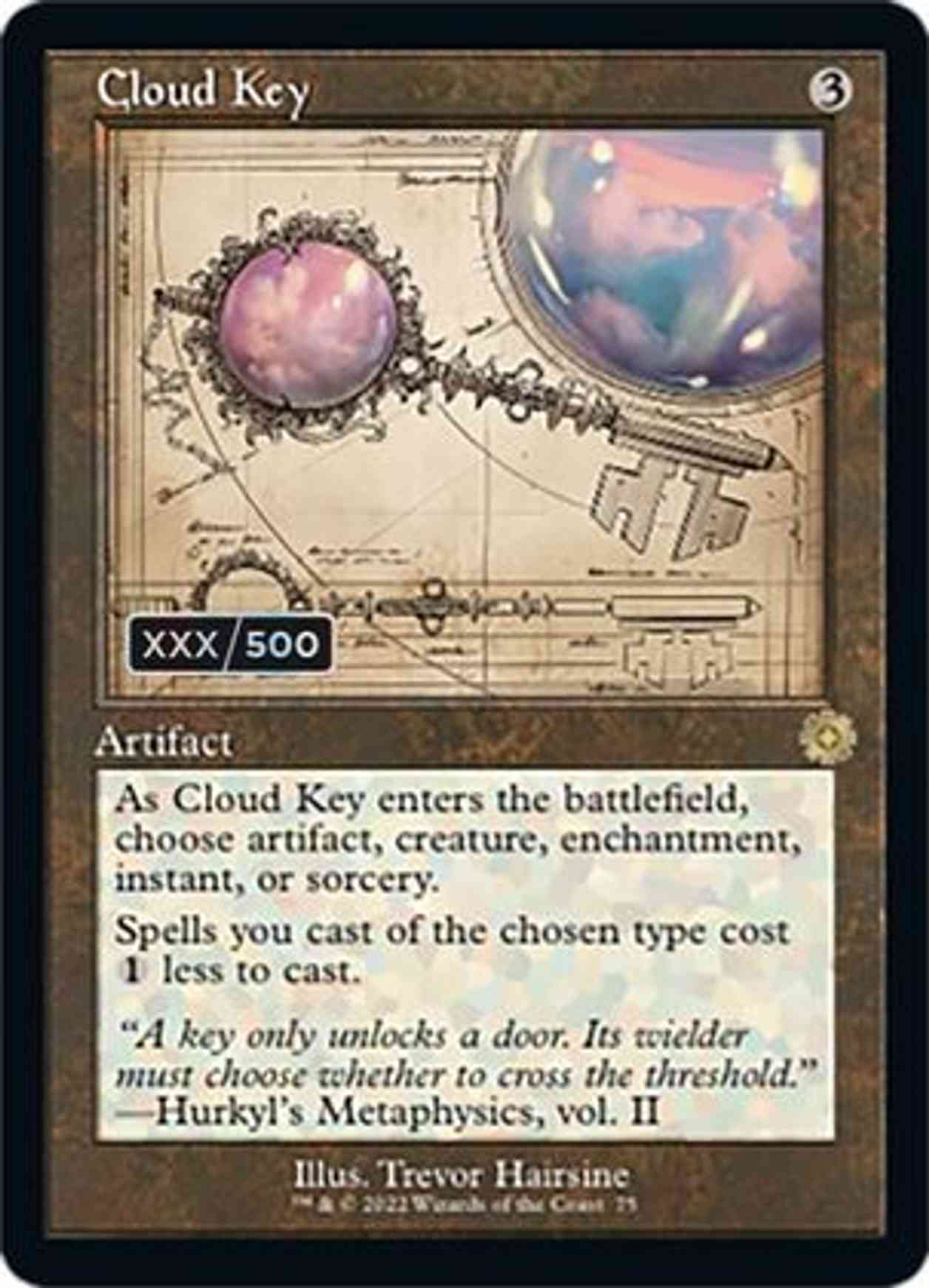 Cloud Key (Schematic) (Serial Numbered) magic card front