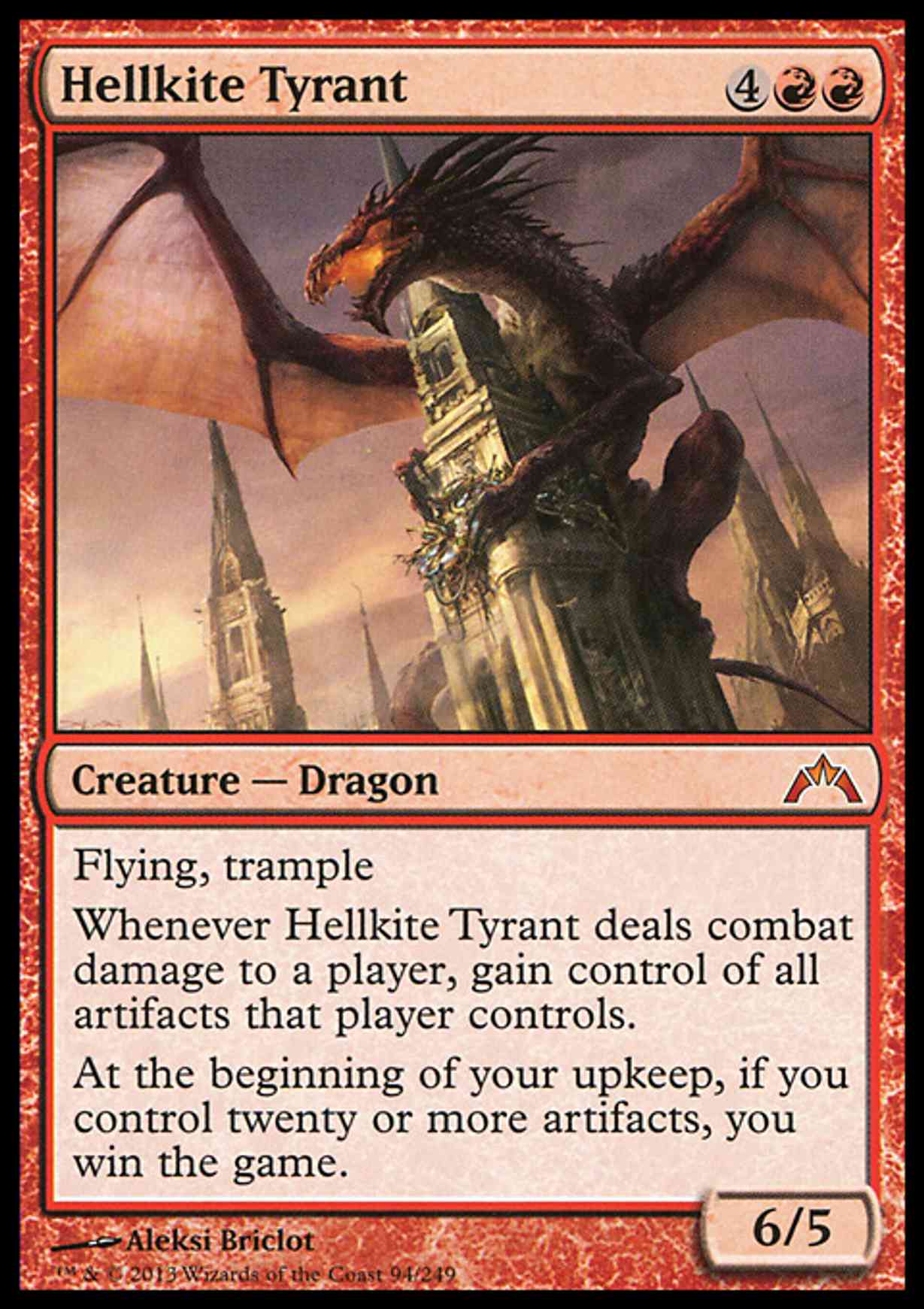 Hellkite Tyrant magic card front