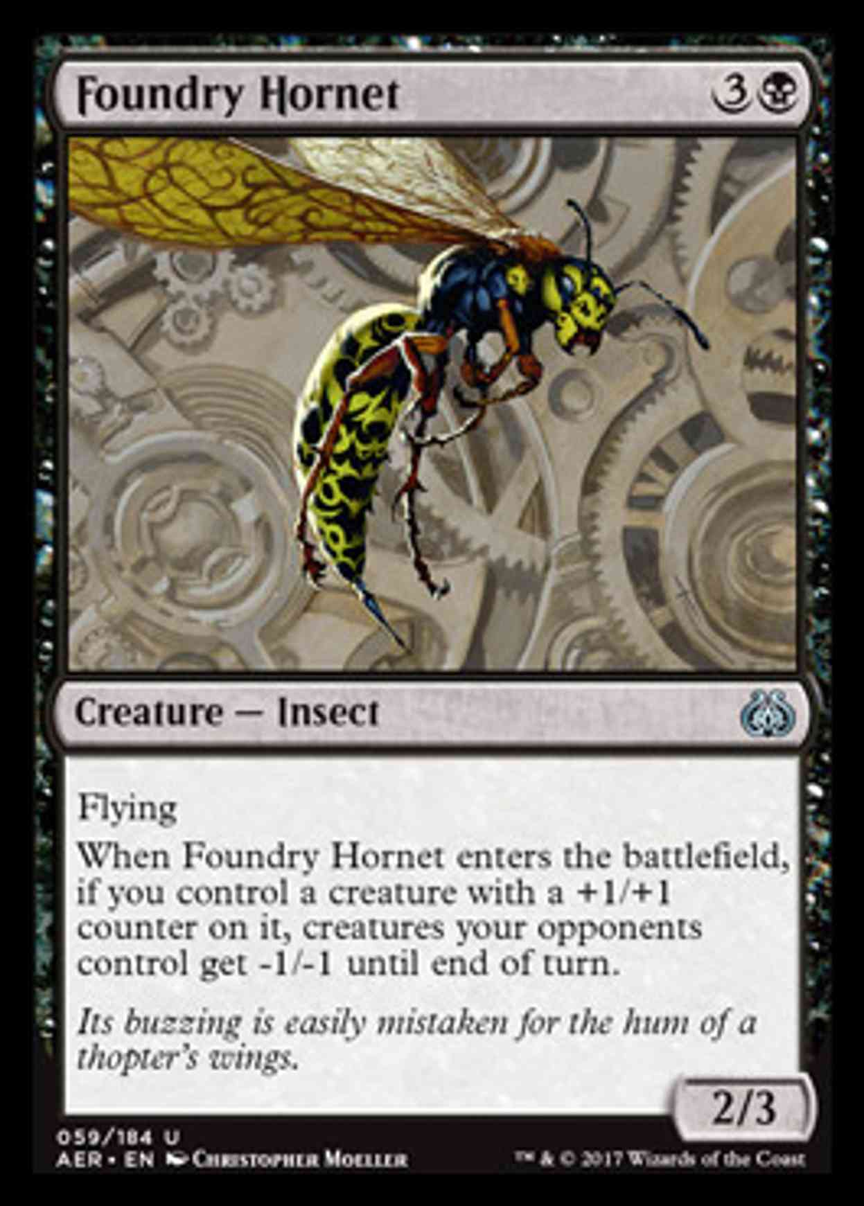 Foundry Hornet magic card front
