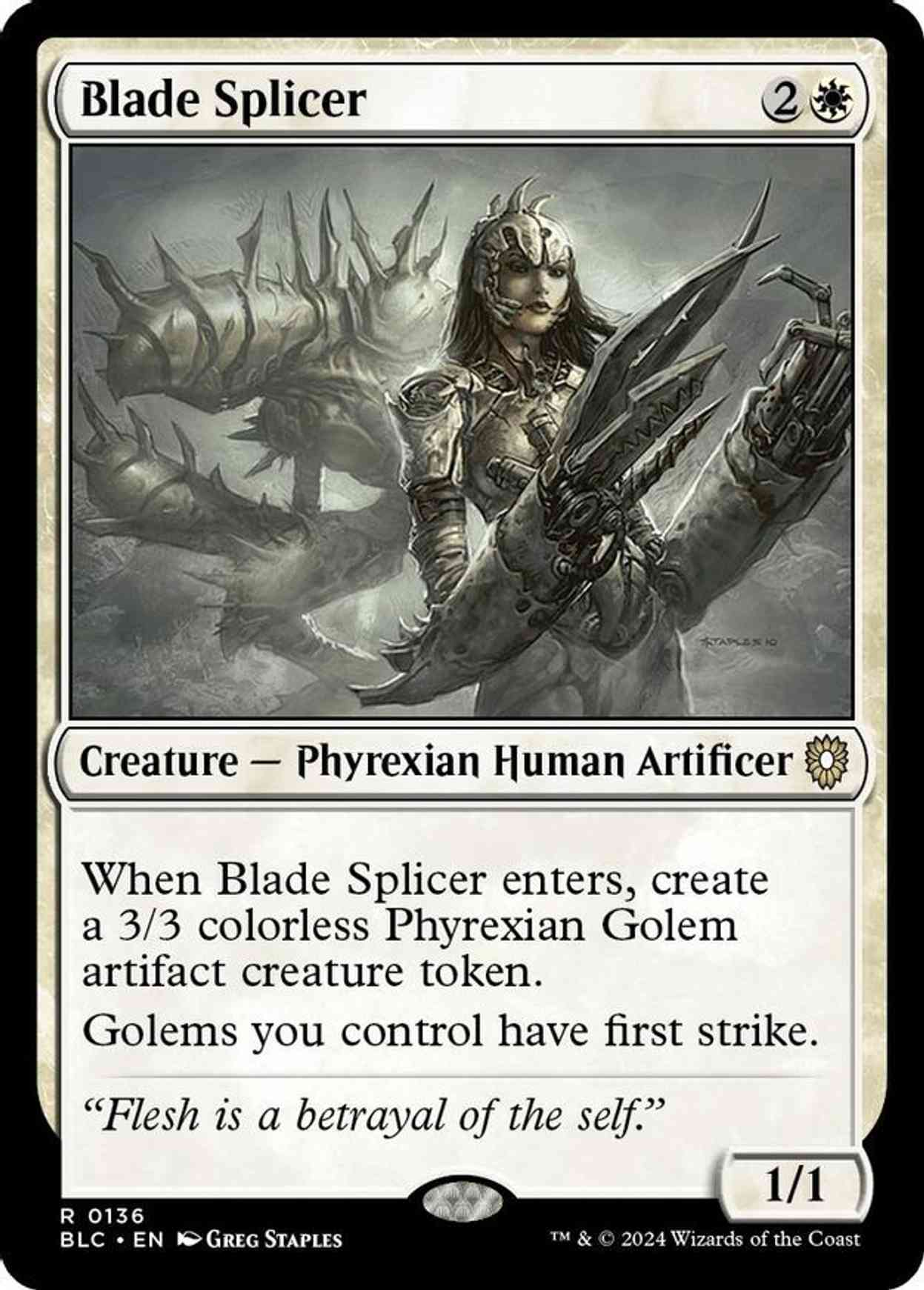 Blade Splicer magic card front