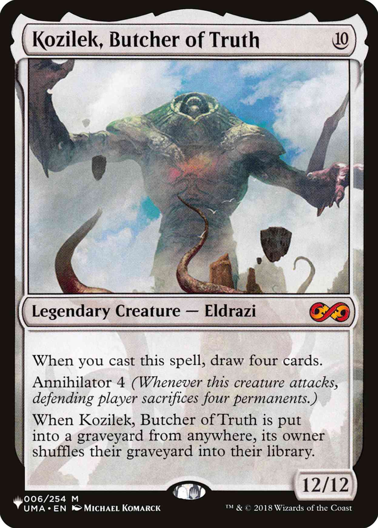 Kozilek, Butcher of Truth magic card front