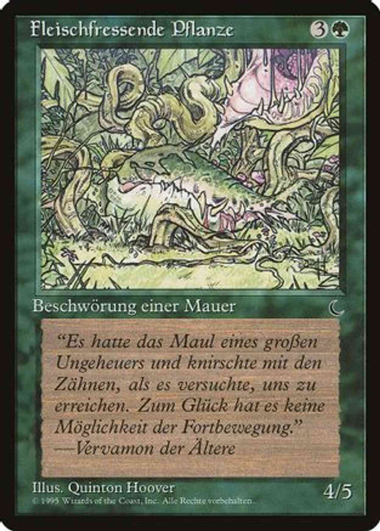 Carnivorous Plant (German) - "Fleischfressende Pflanze" magic card front