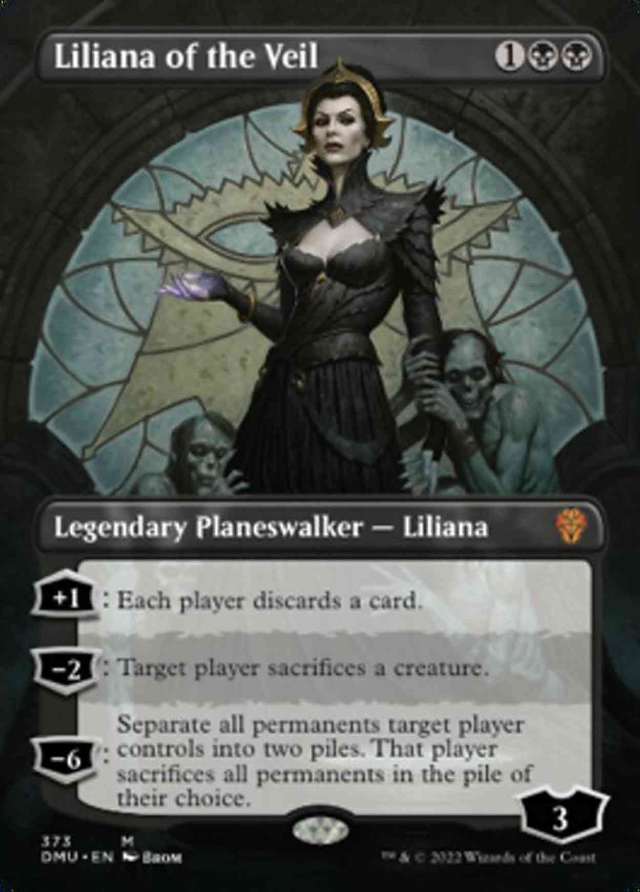 Liliana of the Veil (Borderless) magic card front