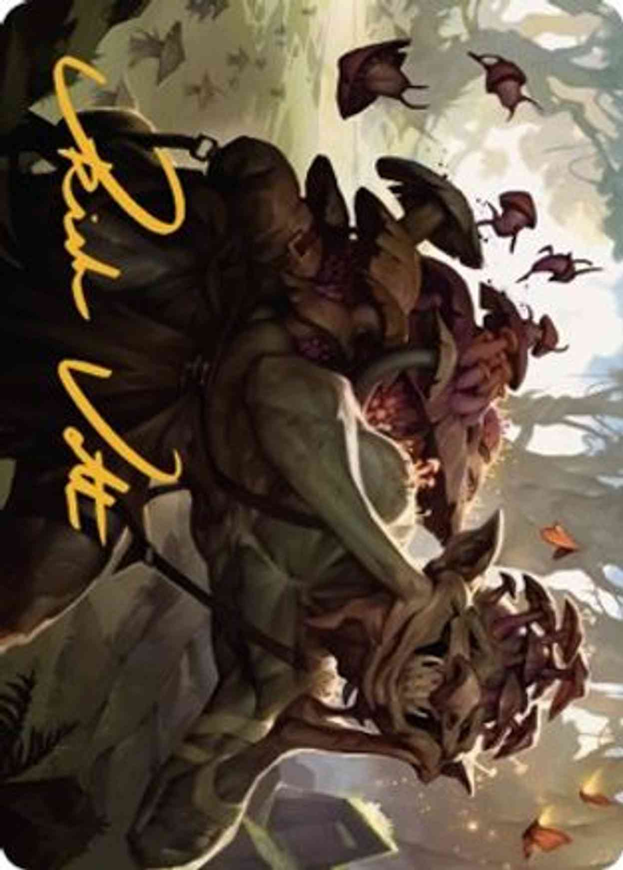 Sprouting Goblin Art Card (Gold-Stamped Signature) magic card front