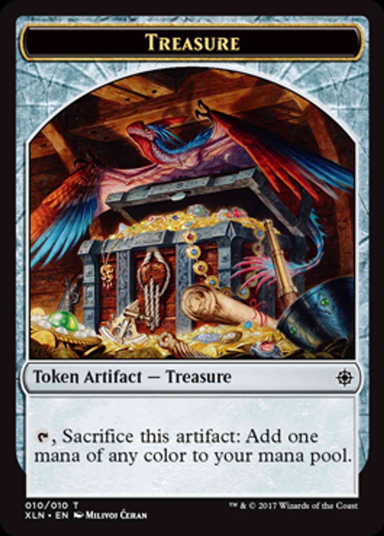 Treasure Token (010) magic card front