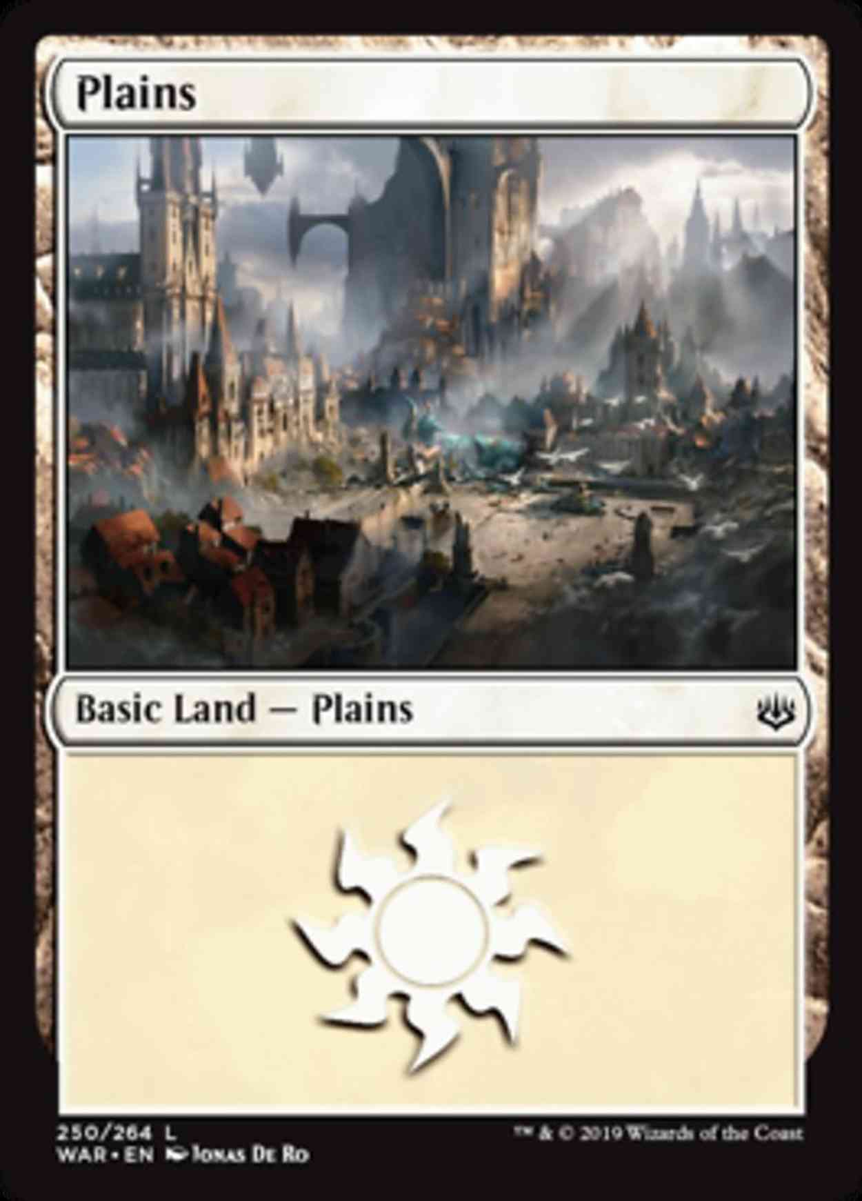 Plains (250) magic card front