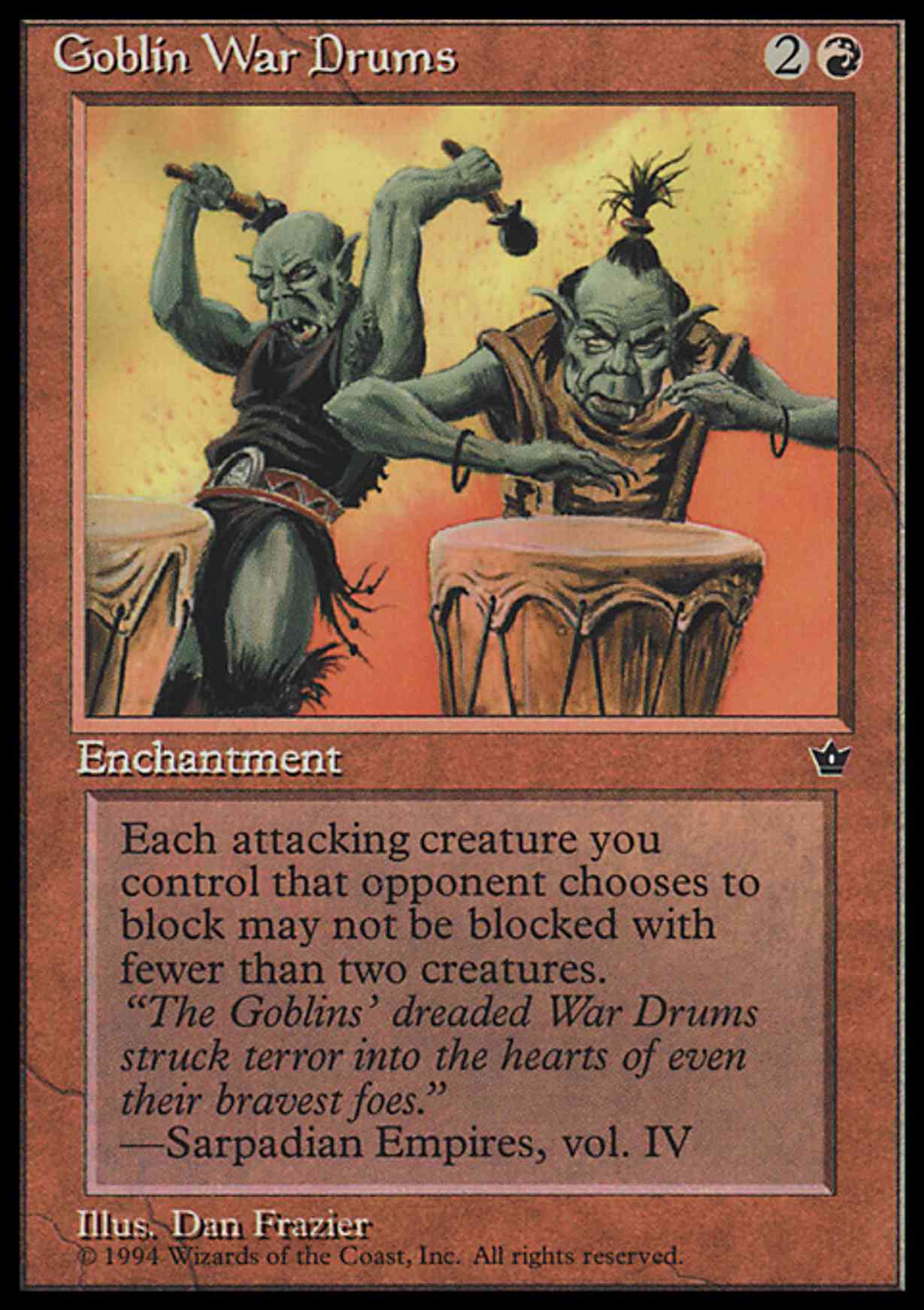 Goblin War Drums (Frazier) magic card front