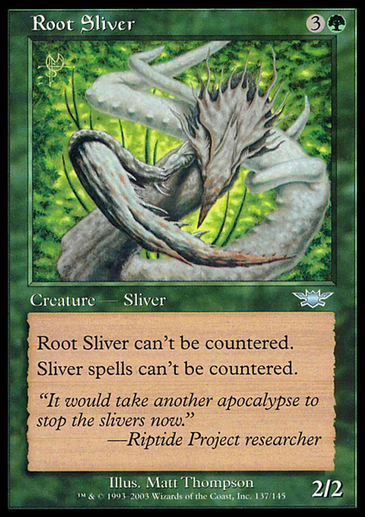 Root Sliver magic card front
